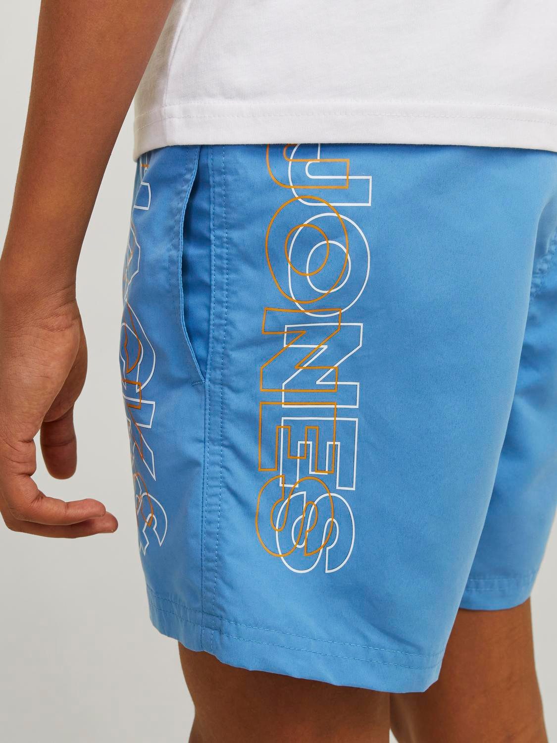 Jack & Jones Junior Zwemshort JPSTFIJI JJSWIM DOUBLE LOGO LY SN JNR