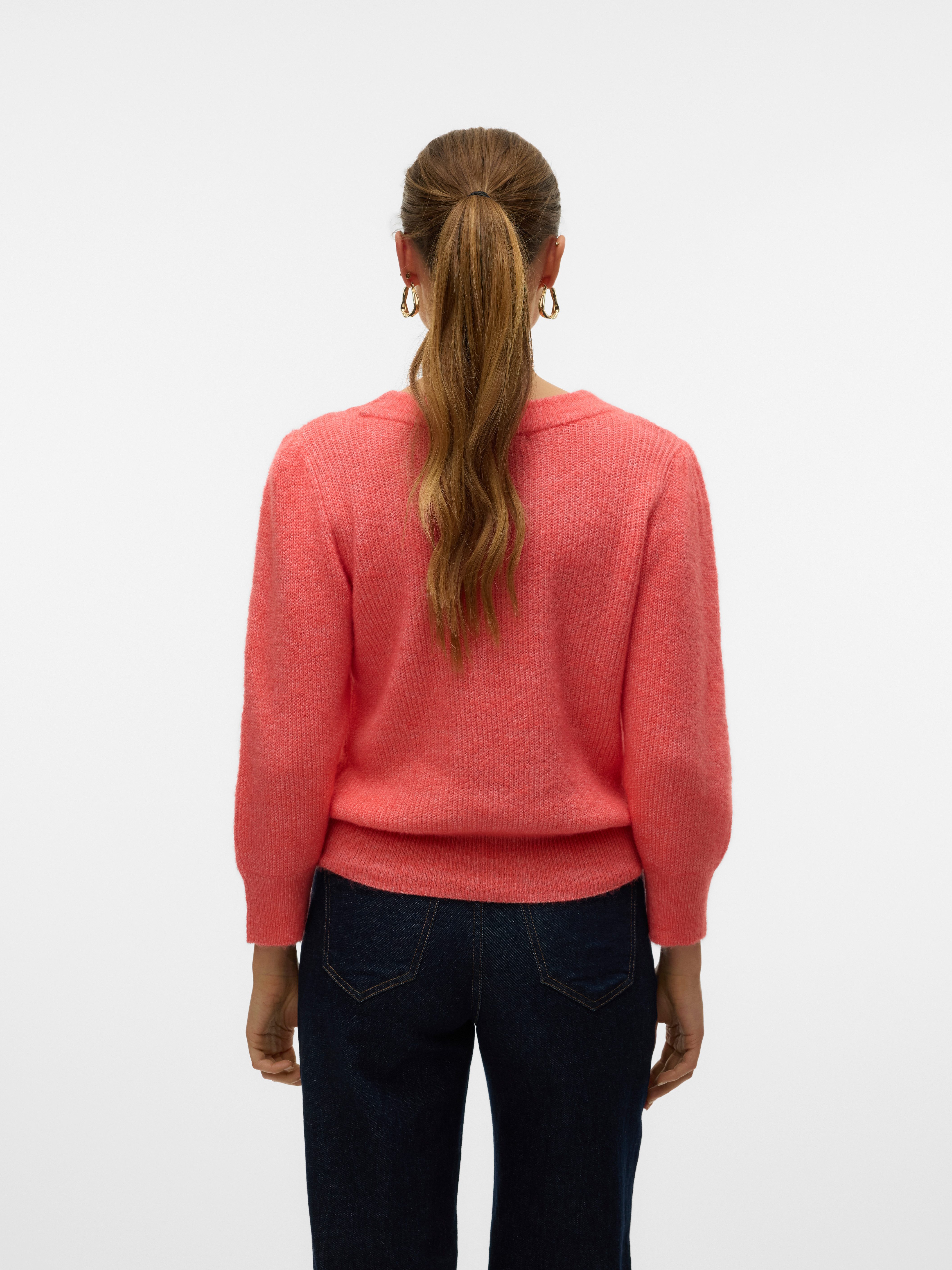 Vero Moda Trui met ronde hals VMVIGGA 3 4 RIB PULLOVER GA BOO REP