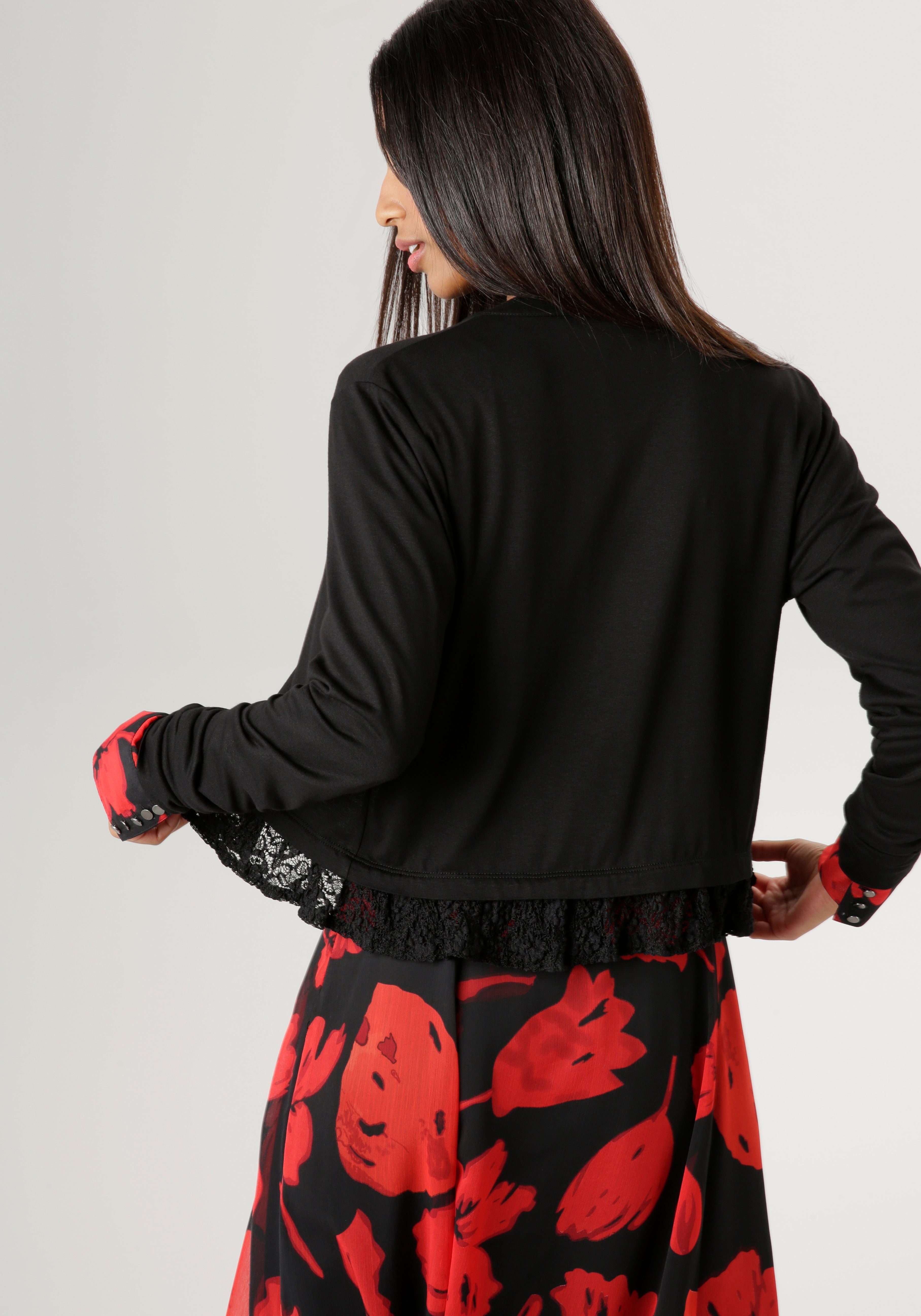 Aniston SELECTED Bolero met elegante kantafwerking