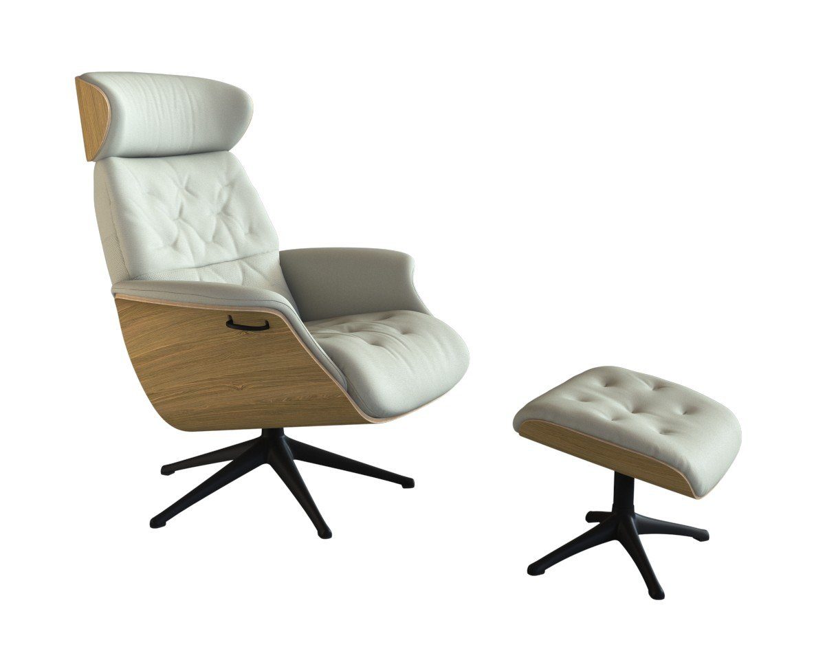 FLEXLUX Relaxfauteuil Volden, functionele stoel, gestoffeerde stoel, armleuningen, TV-fauteuil