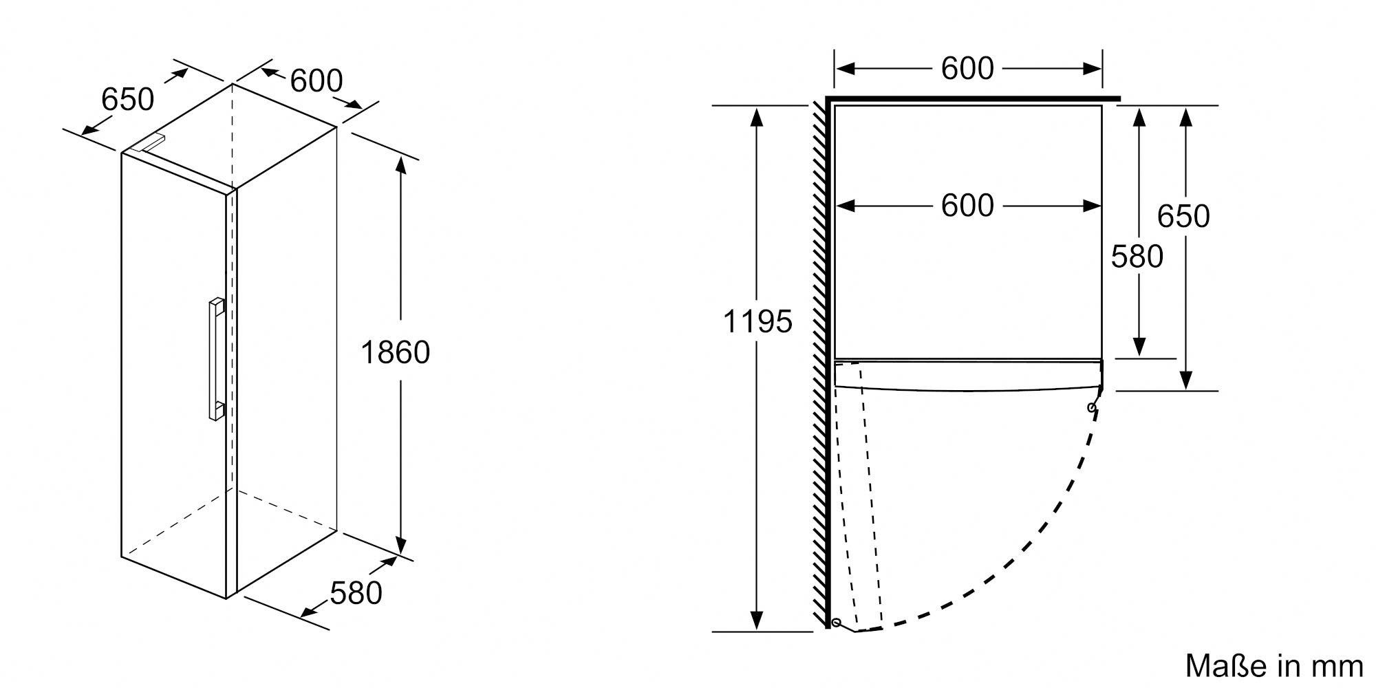 BOSCH European side-by-side KAN95VLEP