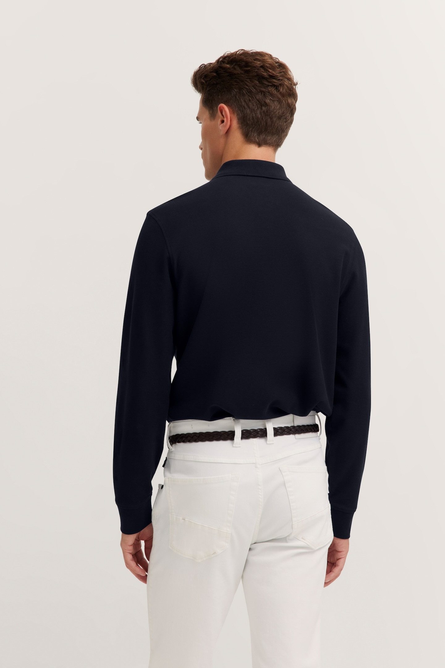 Bugatti Poloshirt met lange mouwen met lange mouwen