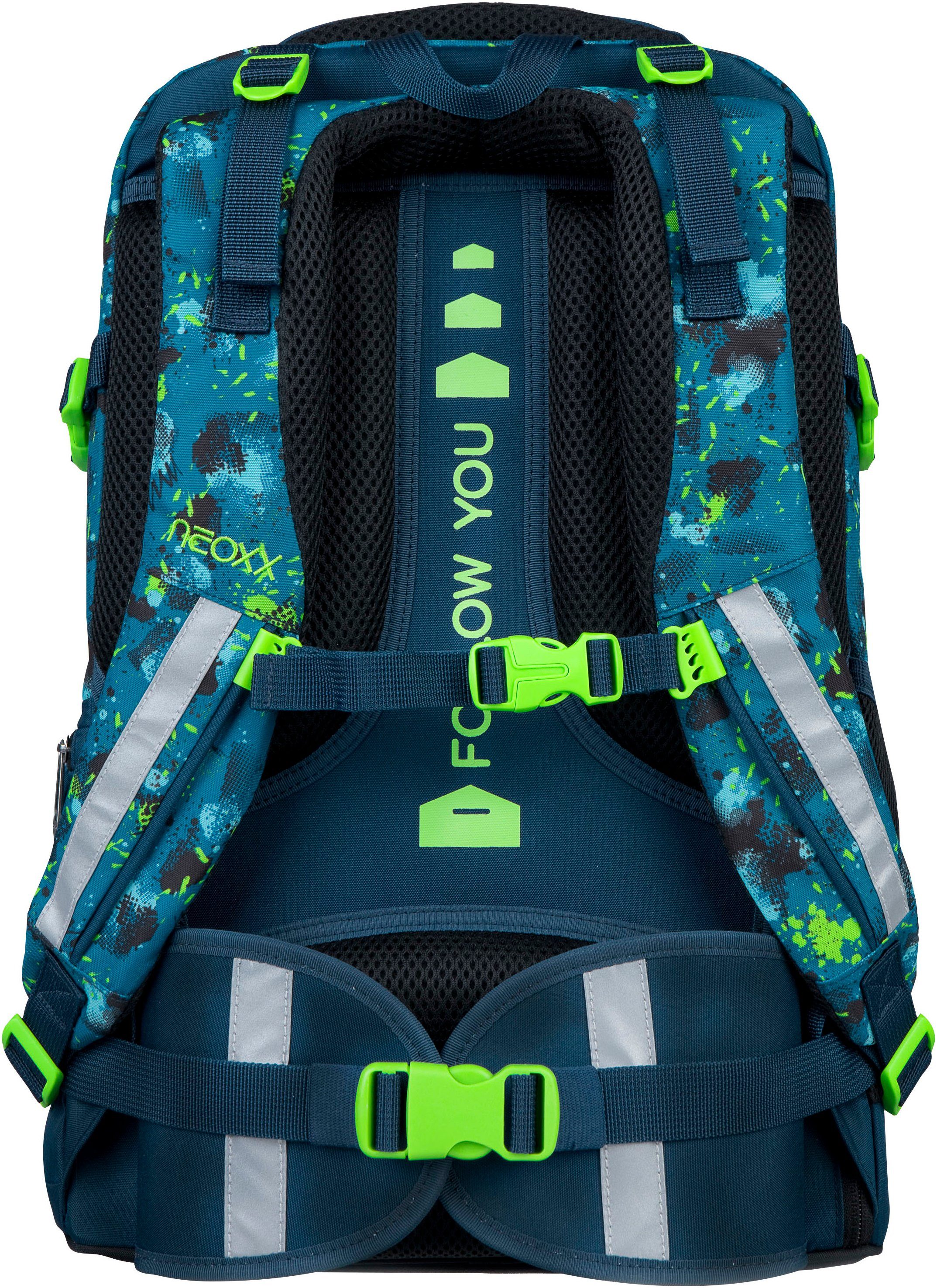 neoxx Schoolrugzak Active Pro, Petrol Extreme