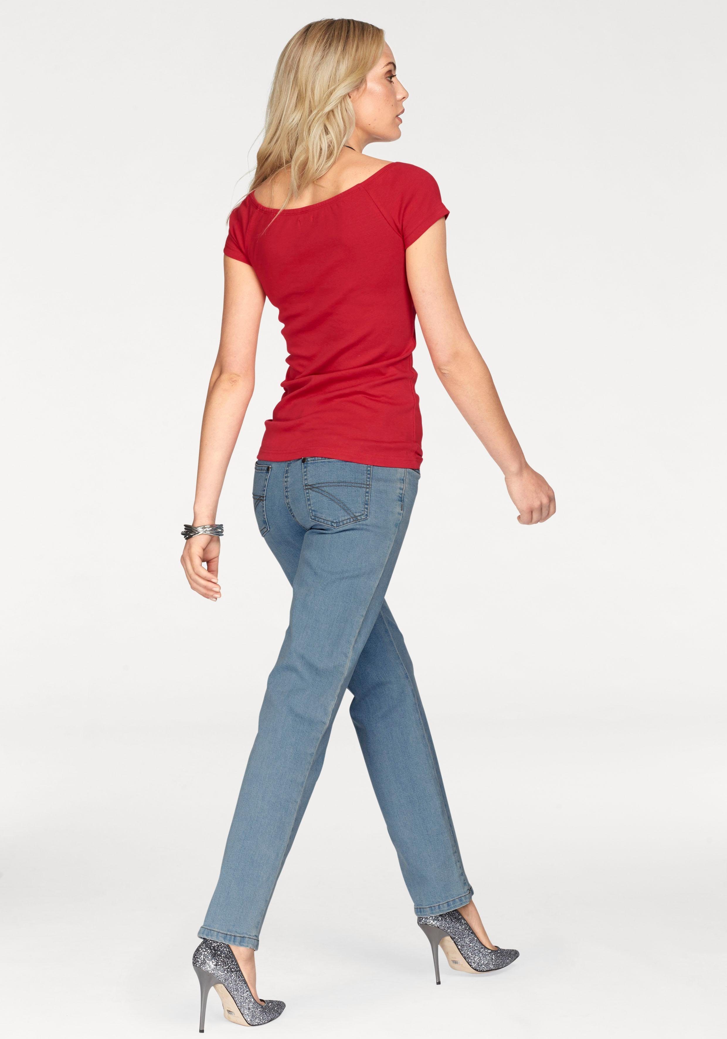 Arizona Rechte jeans Annett comfortabele pasvorm, 5-pocket-stijl, hoge taille