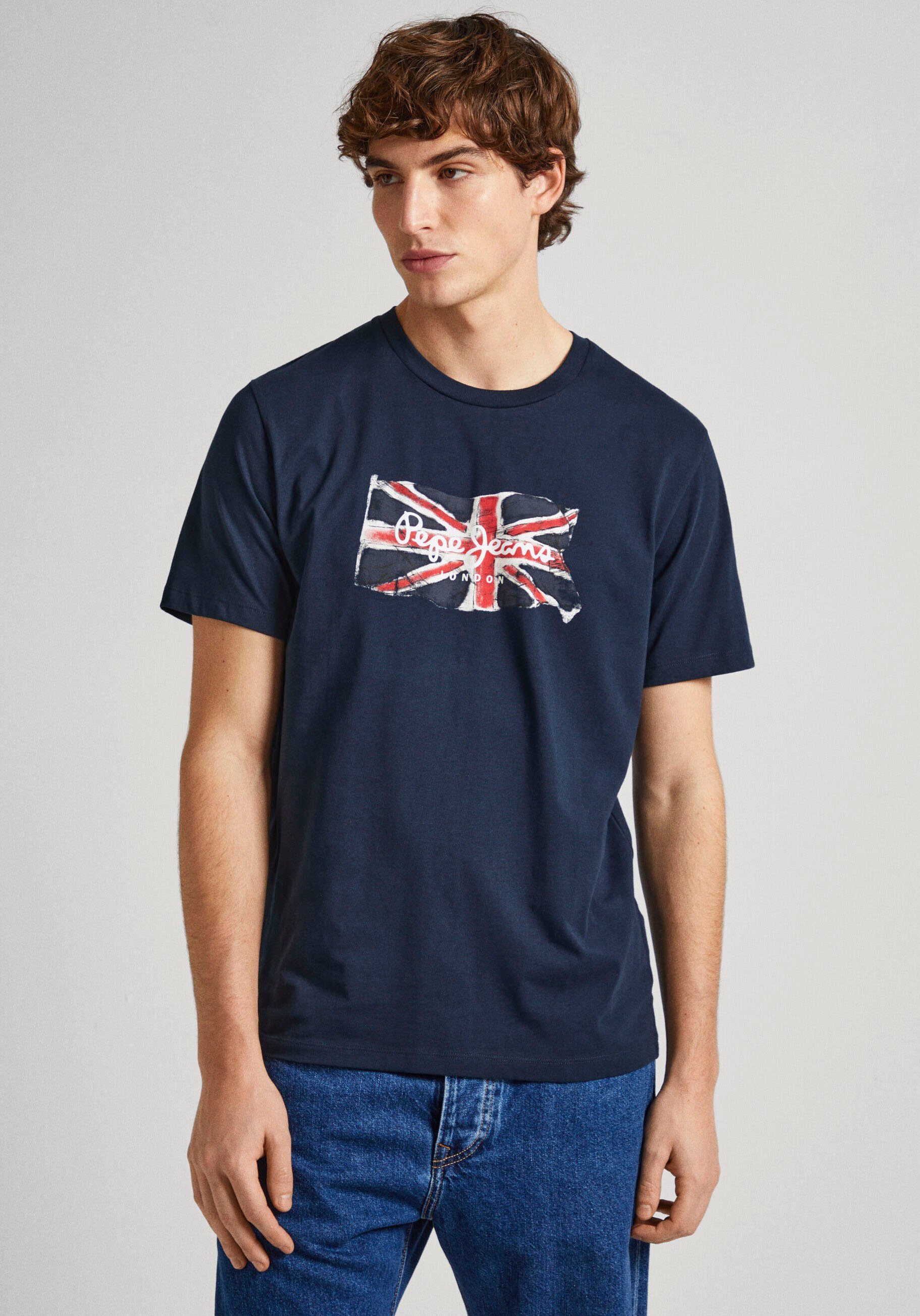 Pepe Jeans T-shirt CLAG met grote logoprint