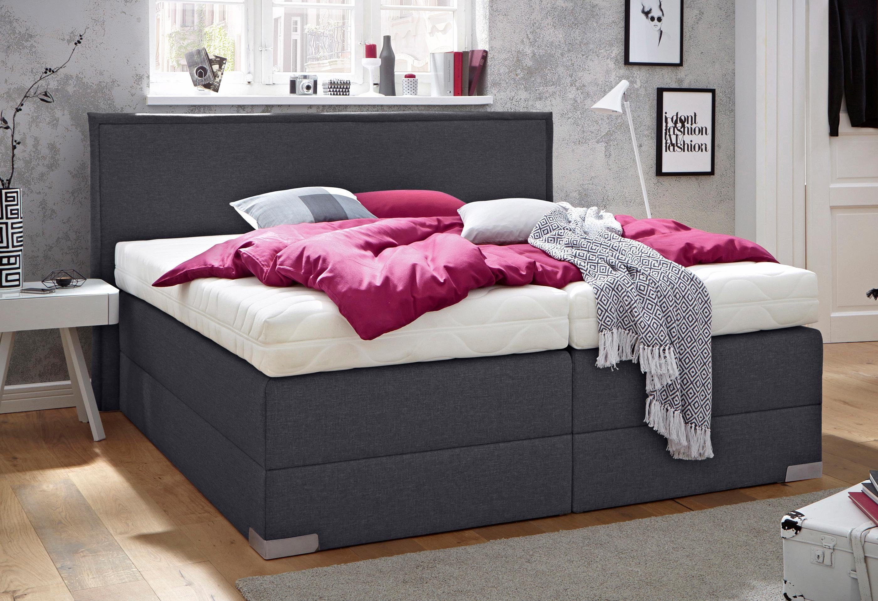 Westfalia Polsterbetten Boxspring boxsprings grijs