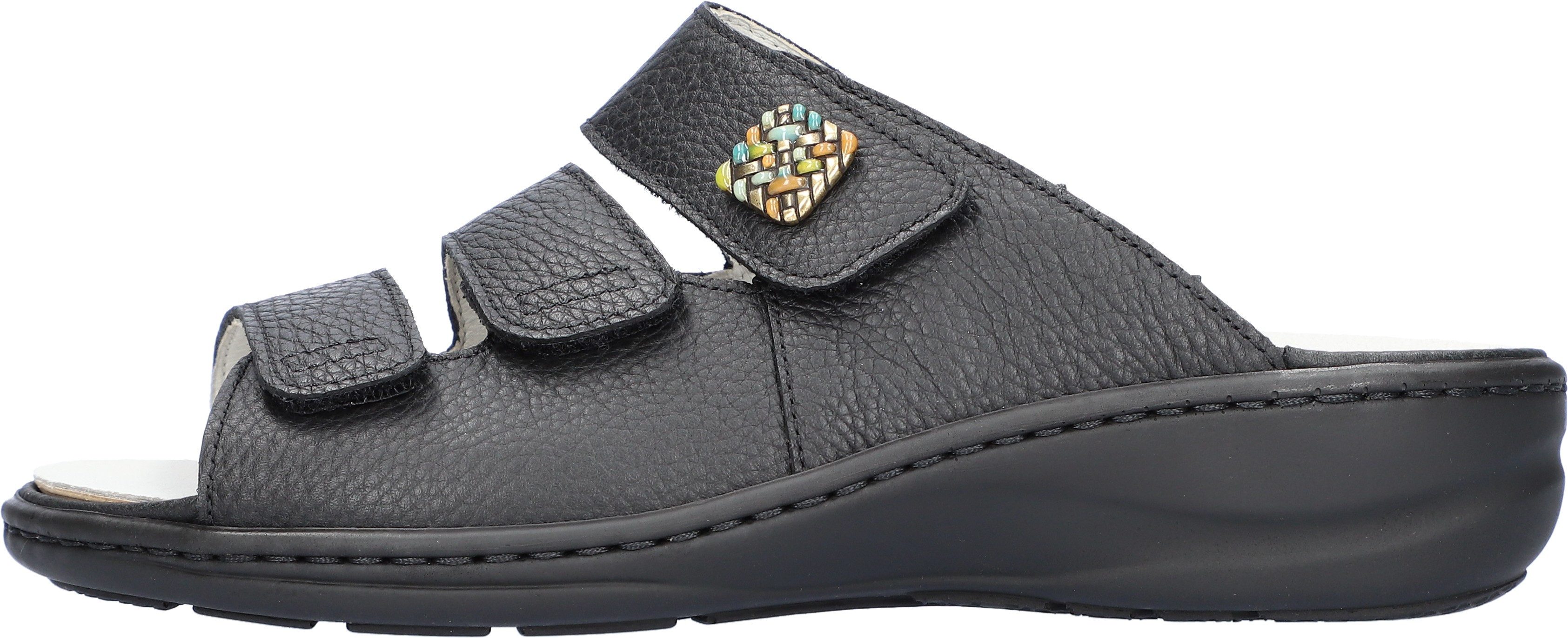 Waldläufer Slippers HERIA sleehak, zomerschoen, slippers in breedte h, klittenband