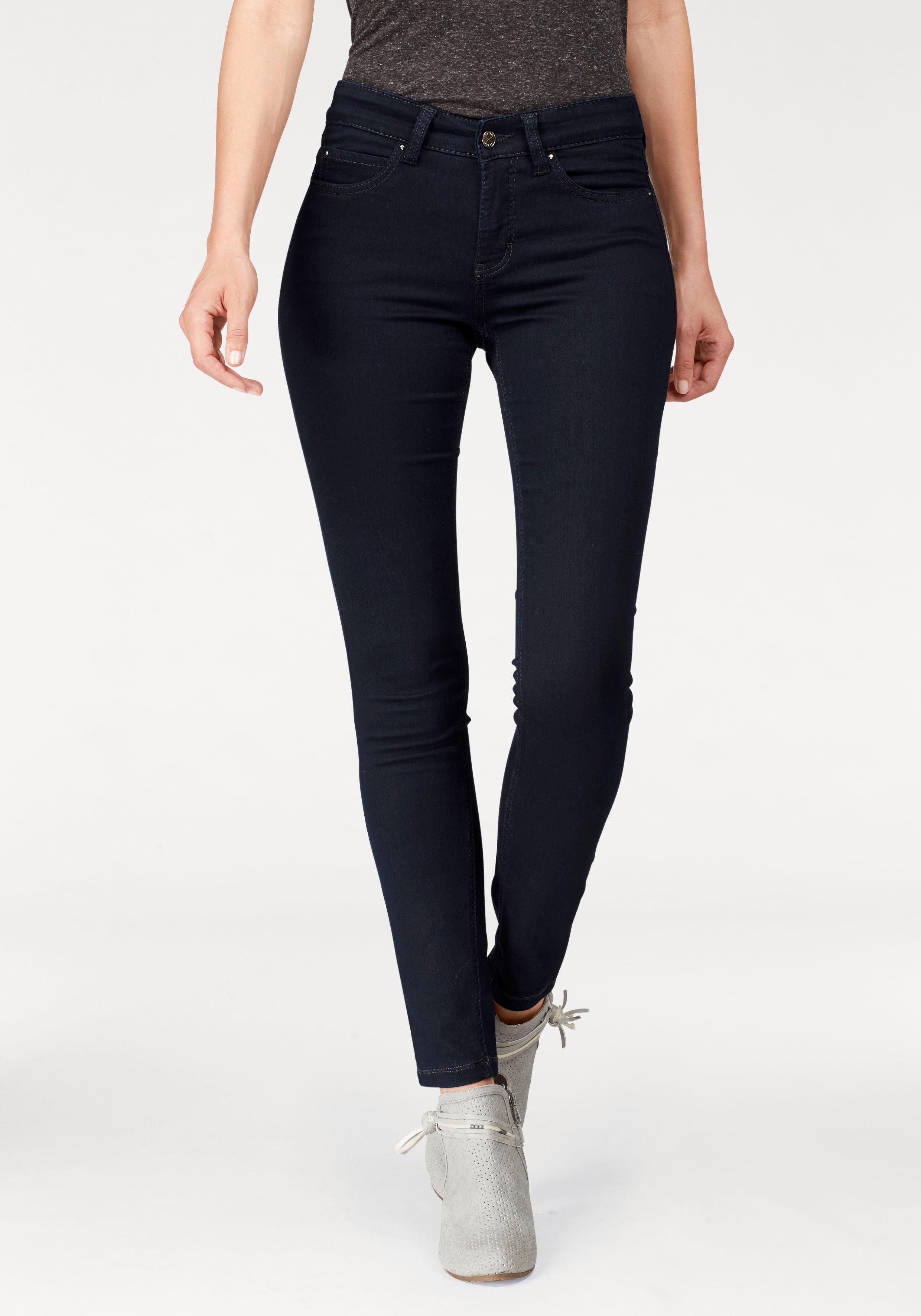 mac skinny fit jeans dream skinny zeer elastische kwaliteit voor een perfecte pasvorm blauw