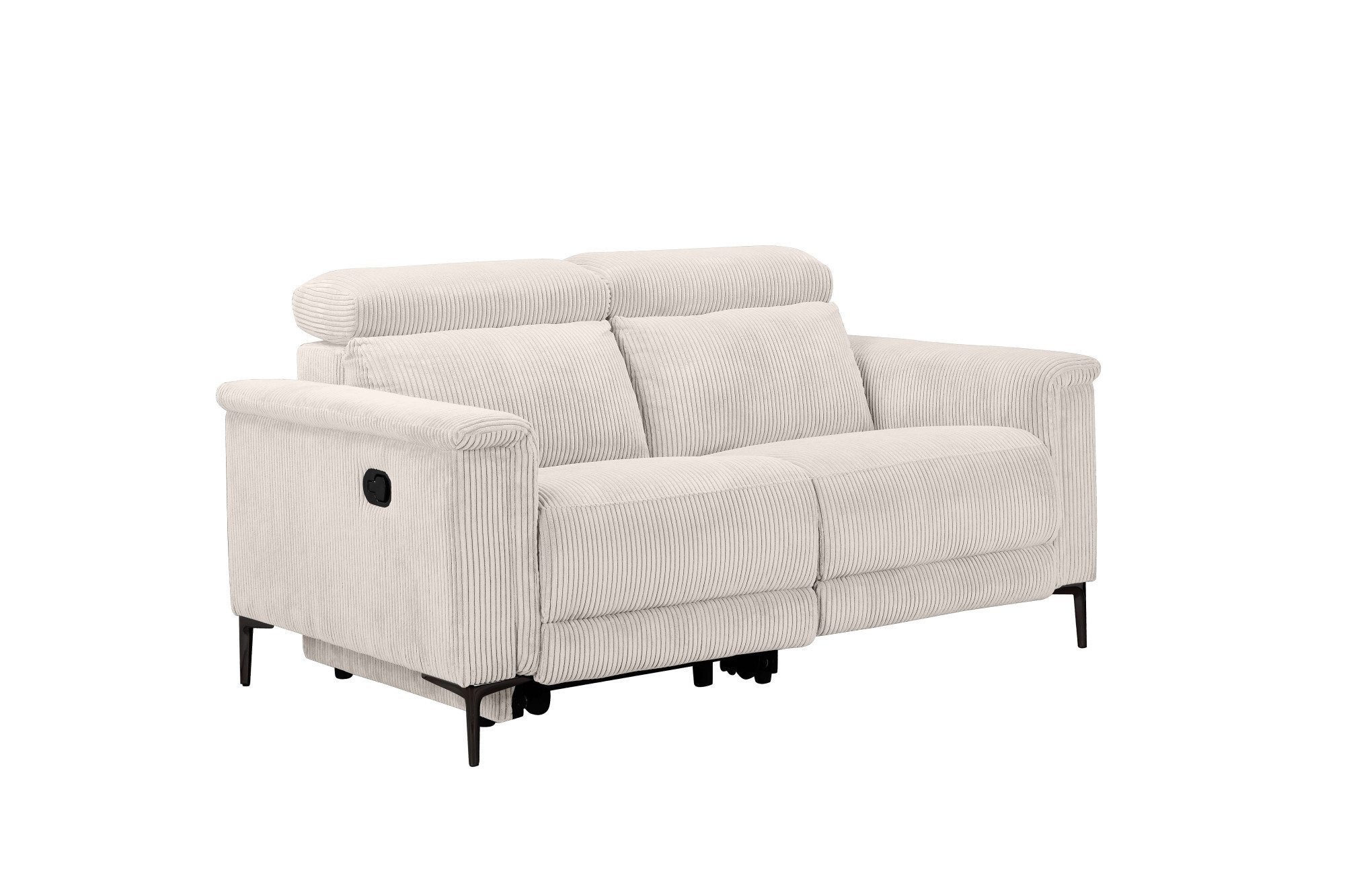 Places of Style 2-zitsbank Lund in Cord, met handmatige of elektrische