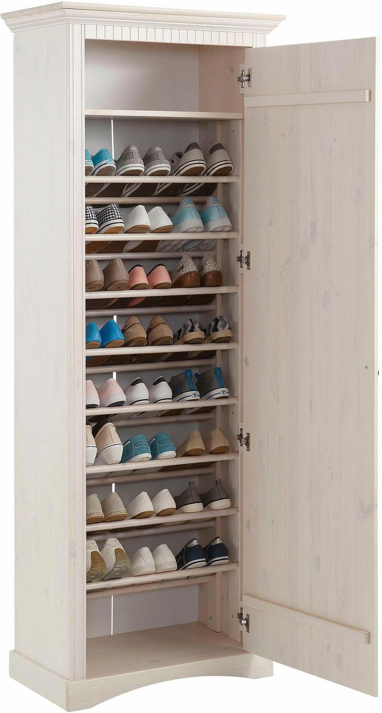 Home affaire Schoenenkast Rustiek gemaakt van massief, fsc-gecertificeerd grenen, 71 cm breed