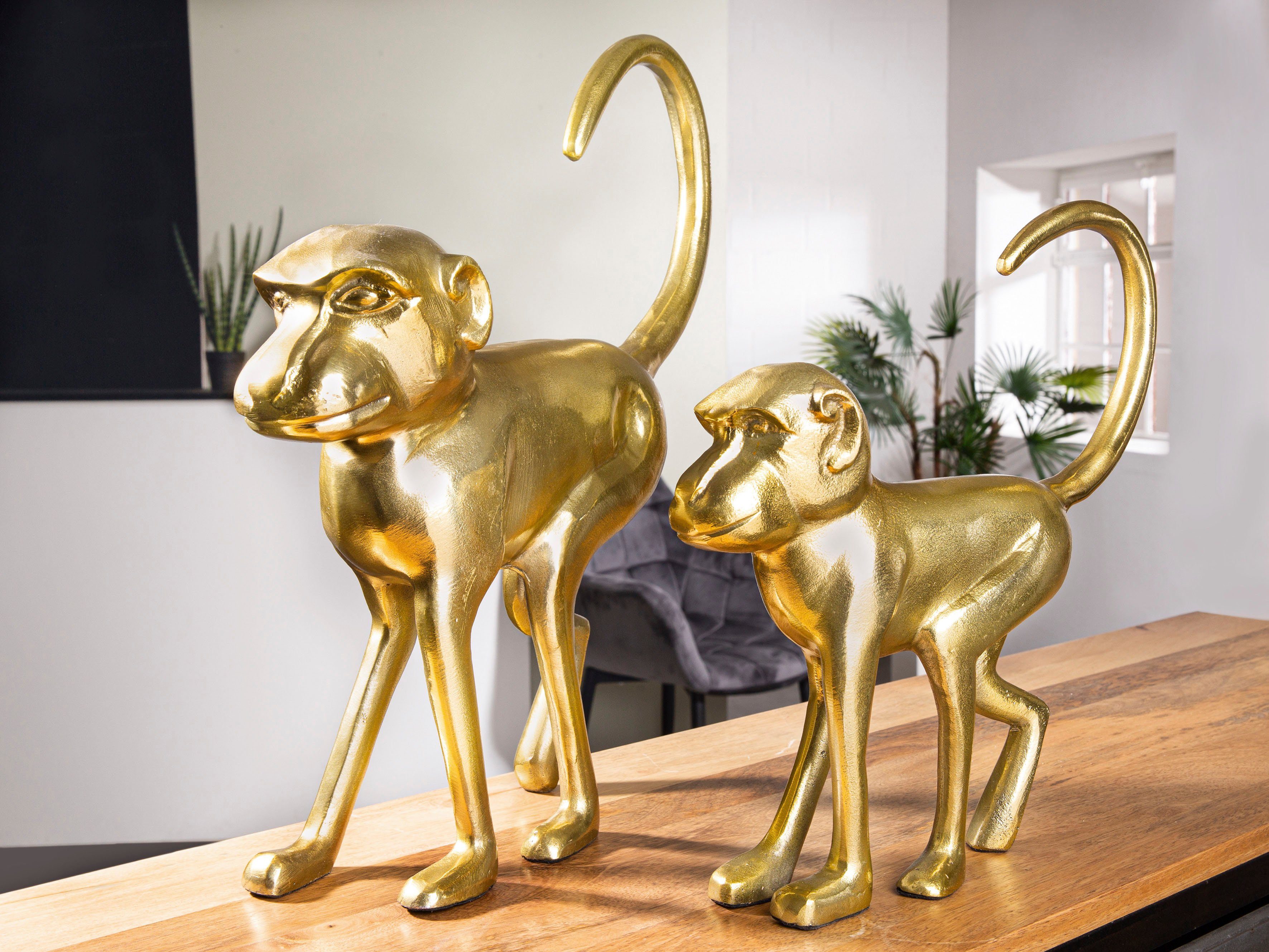 GILDE Dierfiguur Sculptuur Monkey (1 stuk)