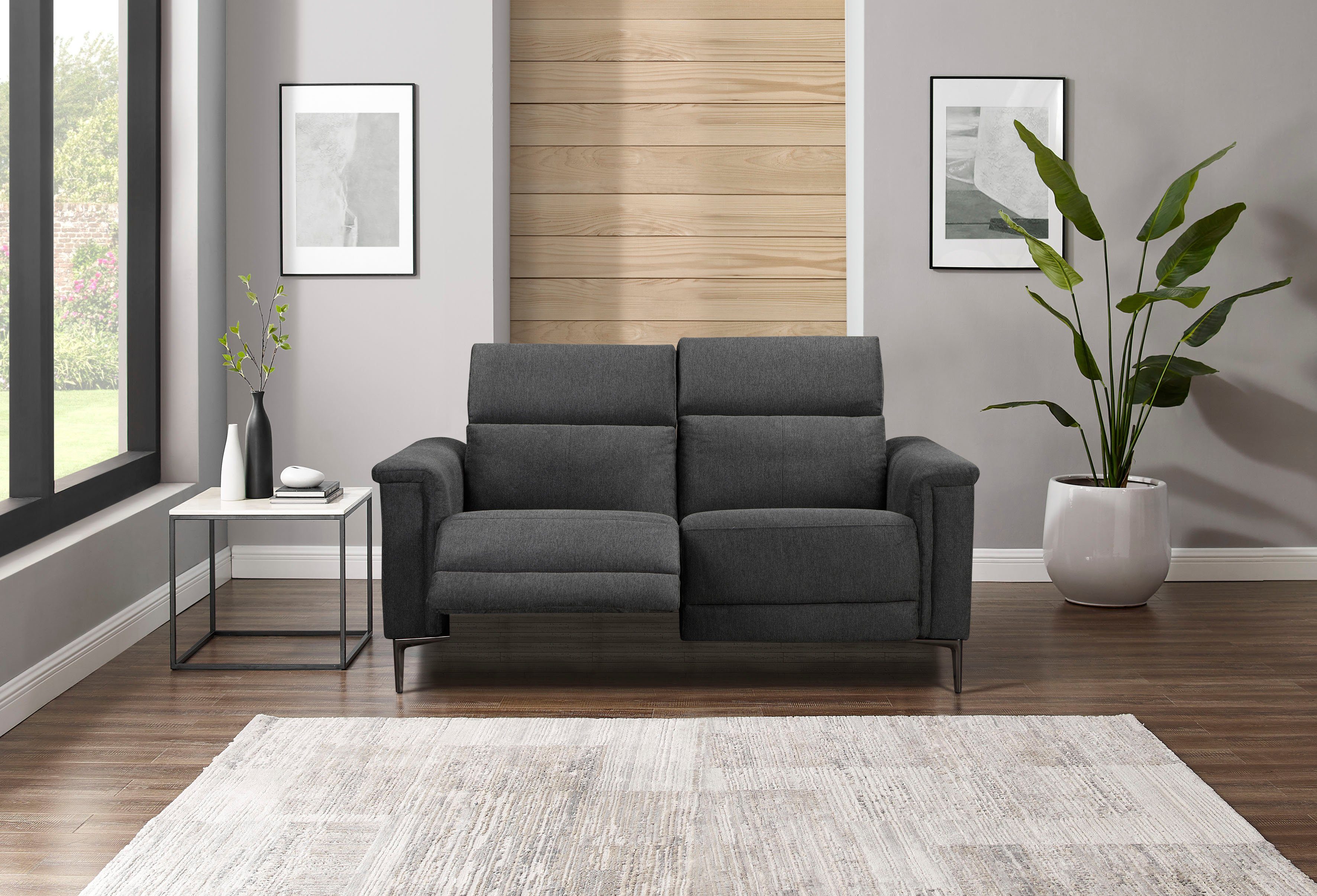 Places of Style 2-zitsbank Lund handmatige of elektrische relaxfunctie en usb-a,
