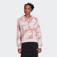 adidas sportswear sweatshirt essentials print relaxed hoodie roze