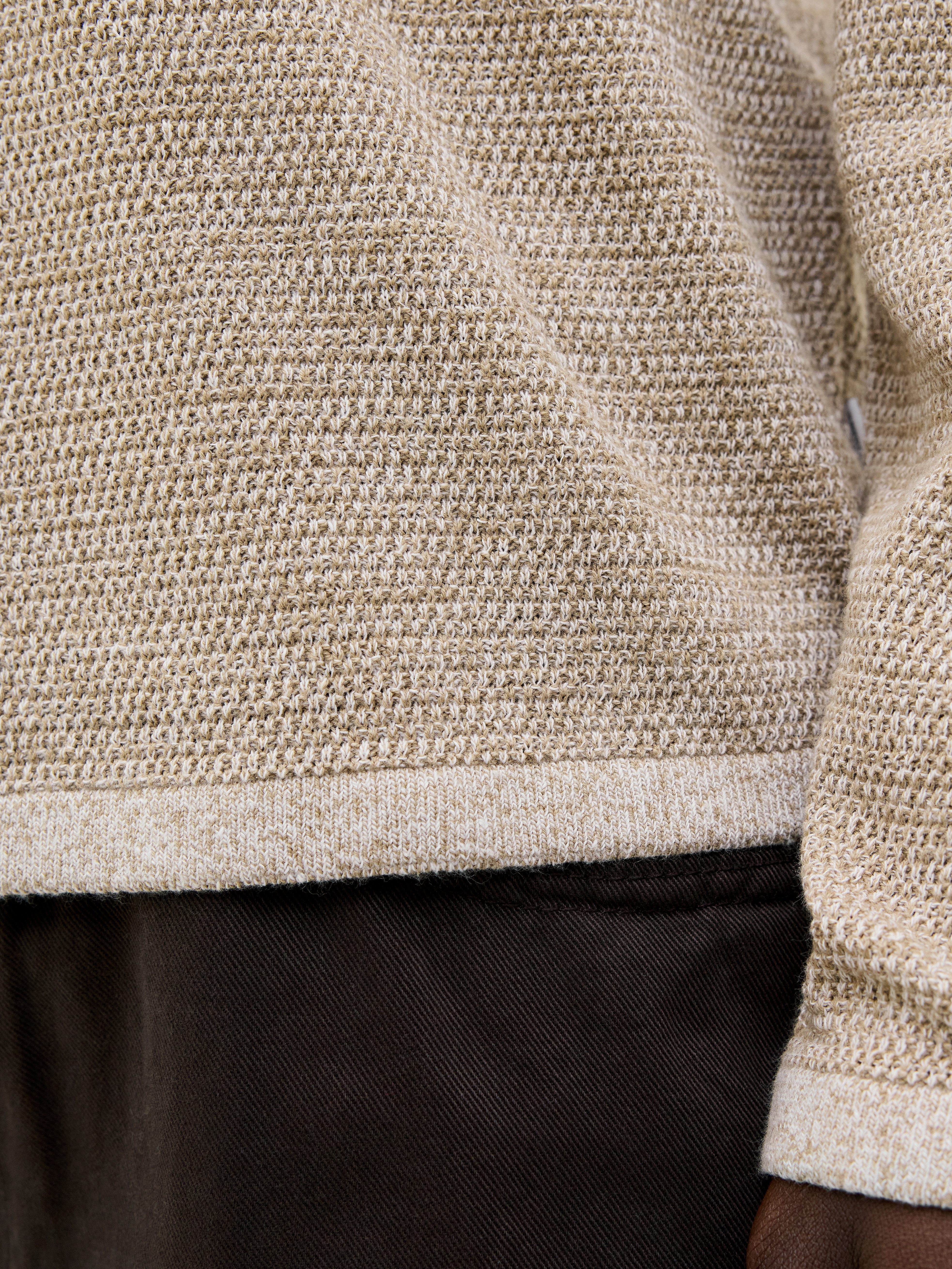 Jack & Jones Gebreide trui JJEGEORGE KNIT POLO LS SN
