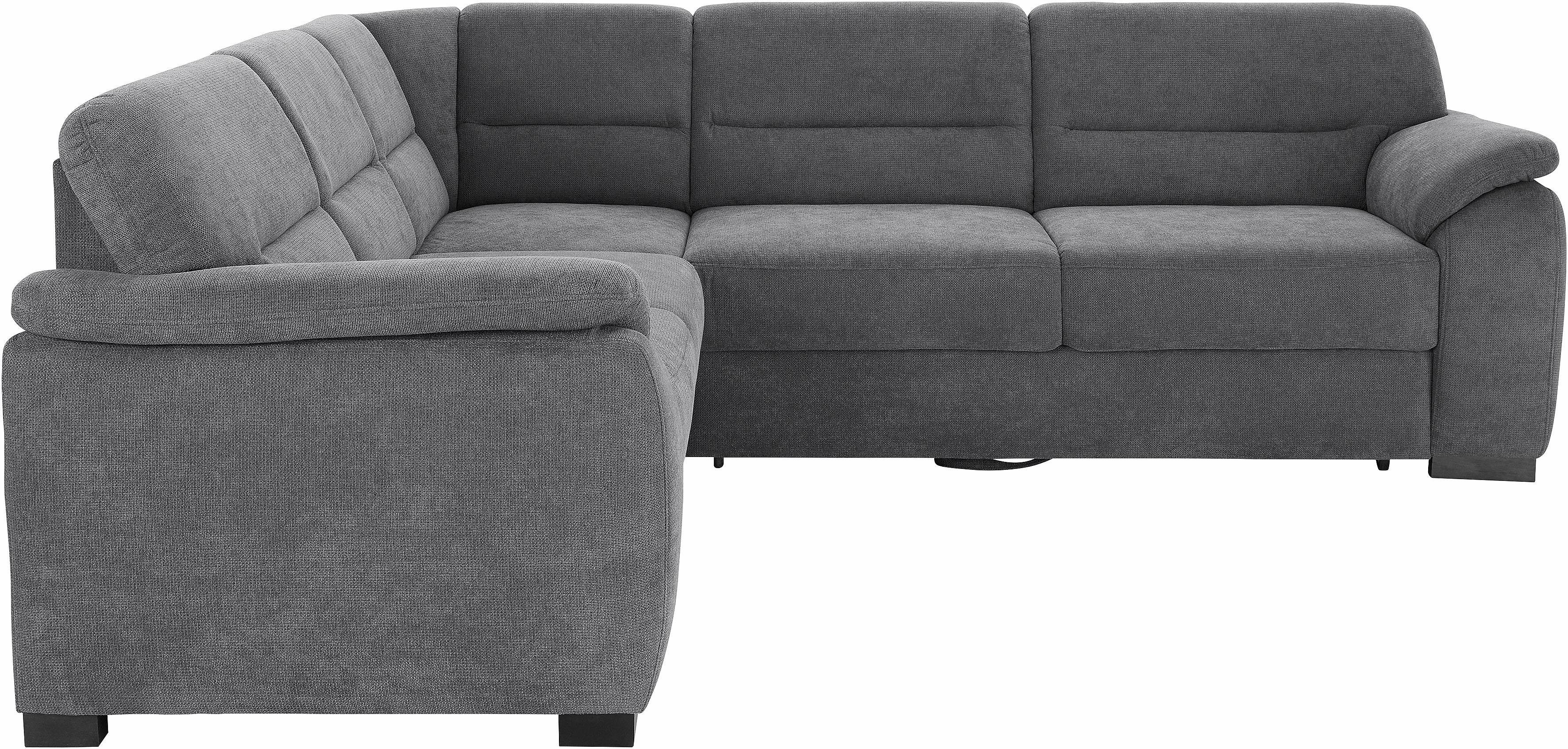 sit&more Hoekbank Montego L-vorm naar keuze met slaapfunctie en lade