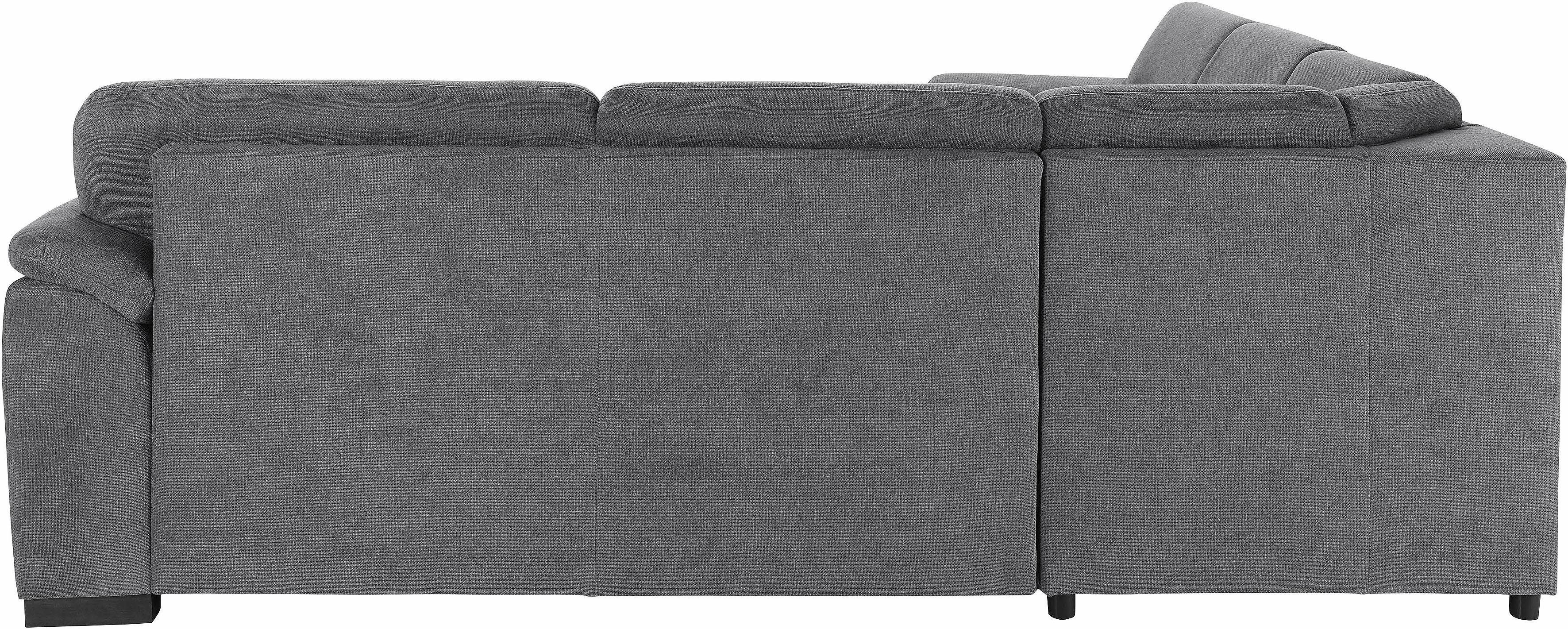 sit&more Hoekbank Montego L-vorm naar keuze met slaapfunctie en lade