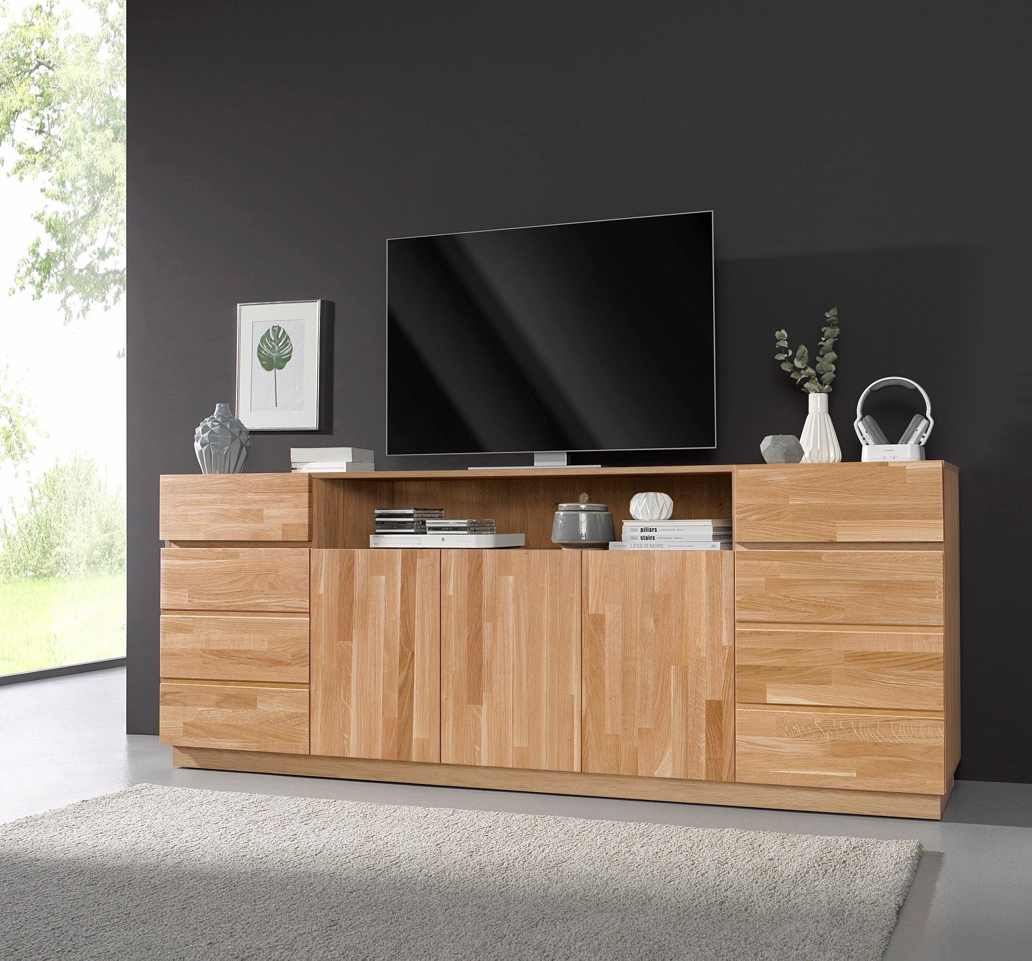 Home affaire Dressoir Commode, breedte 220 cm, deels massief, FSC®-gecertificeerd