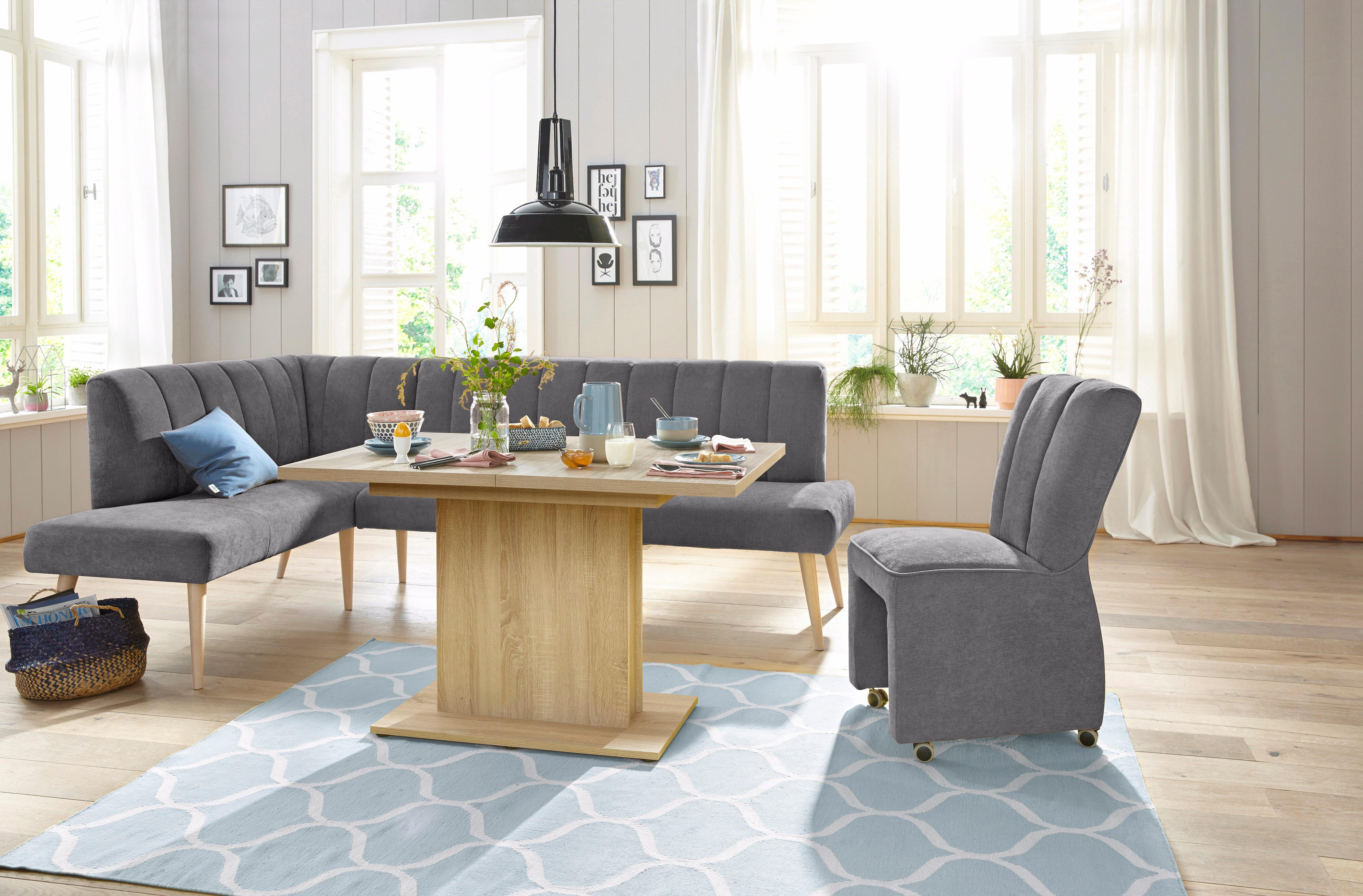 exxpo - sofa fashion Fauteuil Costa, loungestoel, hoge rugleuningstoel, op wielen, comfortabele zithoogte 53cm