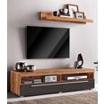 helvetia meble tv-meubel roger breedte 140 cm bruin
