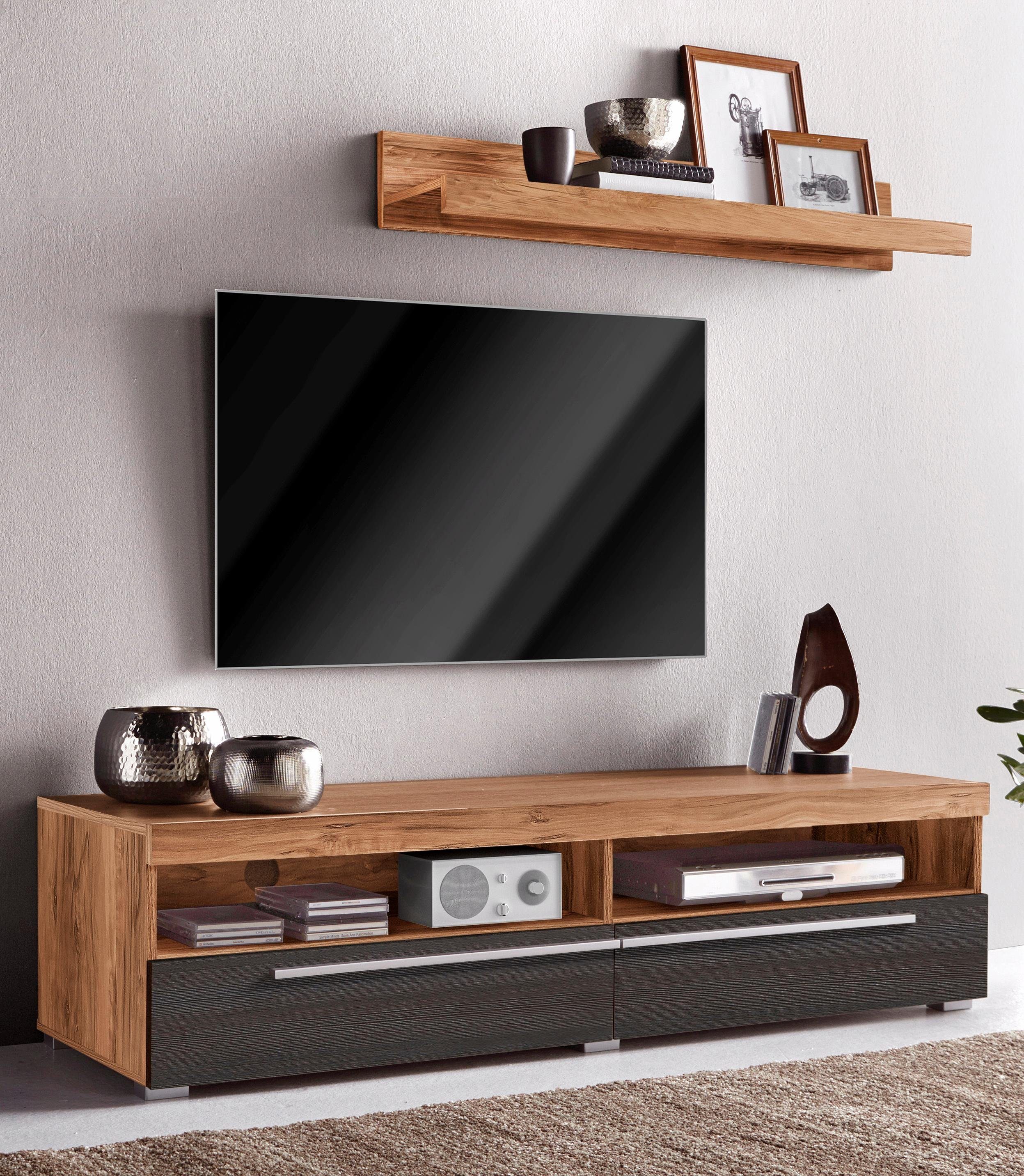 TV-meubel met wandrek, breedte 140 cm