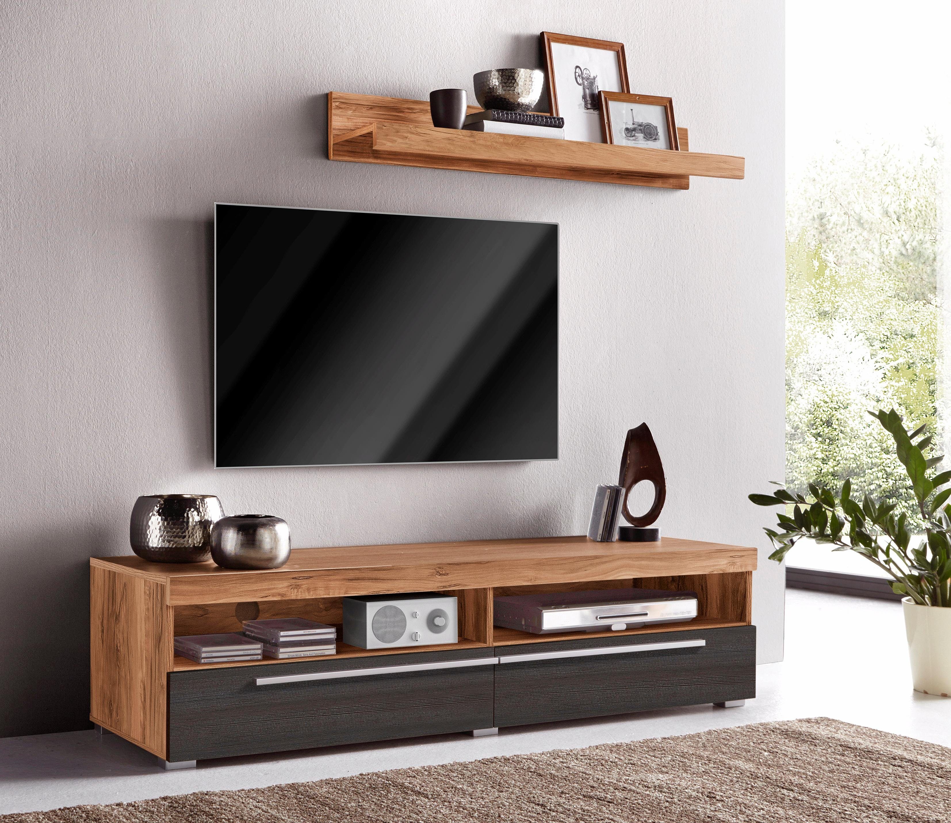 INOSIGN Tv-meubel Roger, breedte 140 cm, stijlvolle TV-kast, inclusief wandboard