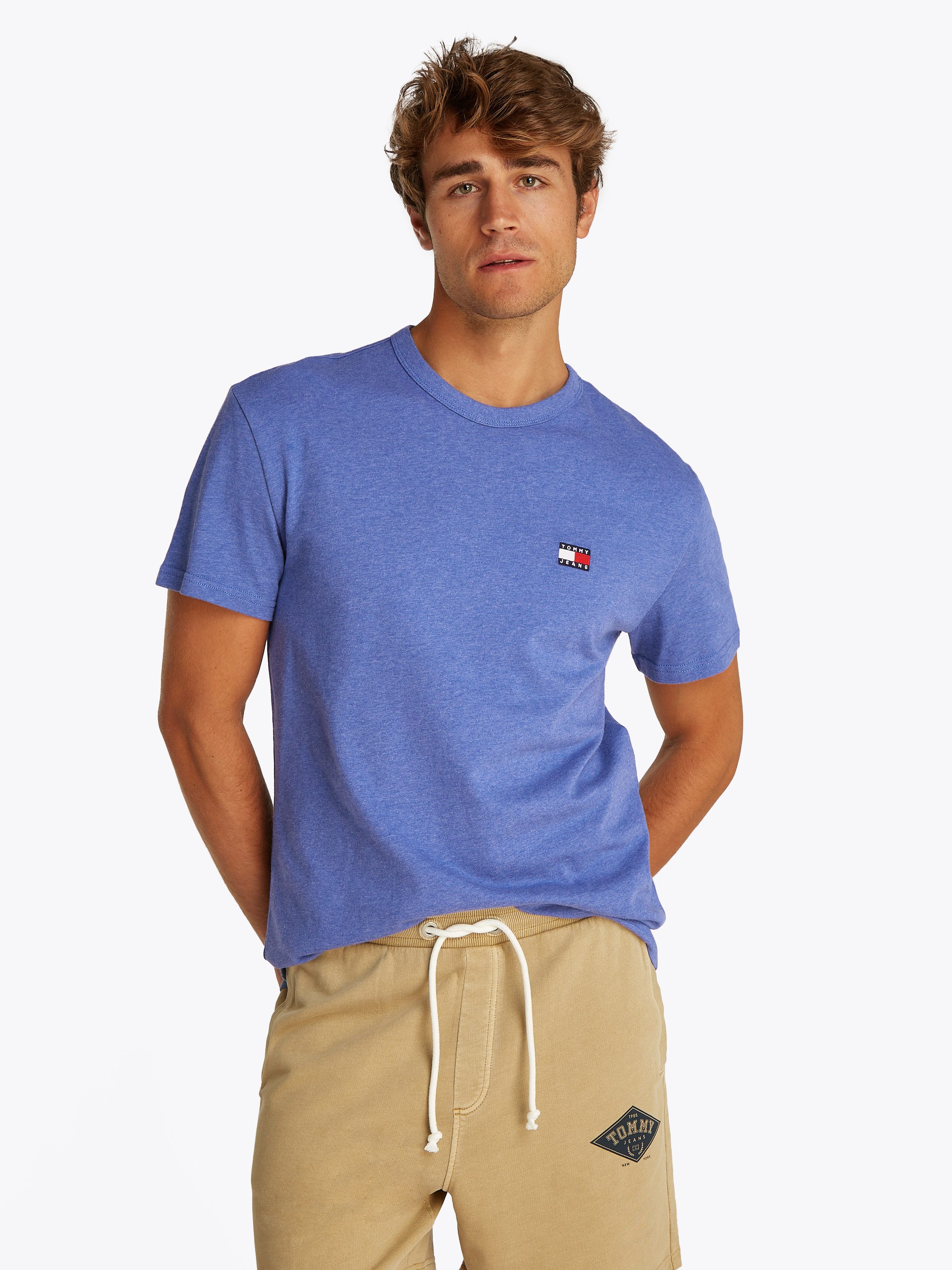 TOMMY JEANS T-shirt TJM REG BADGE TEE EXT heren t-shirts maat M blauw