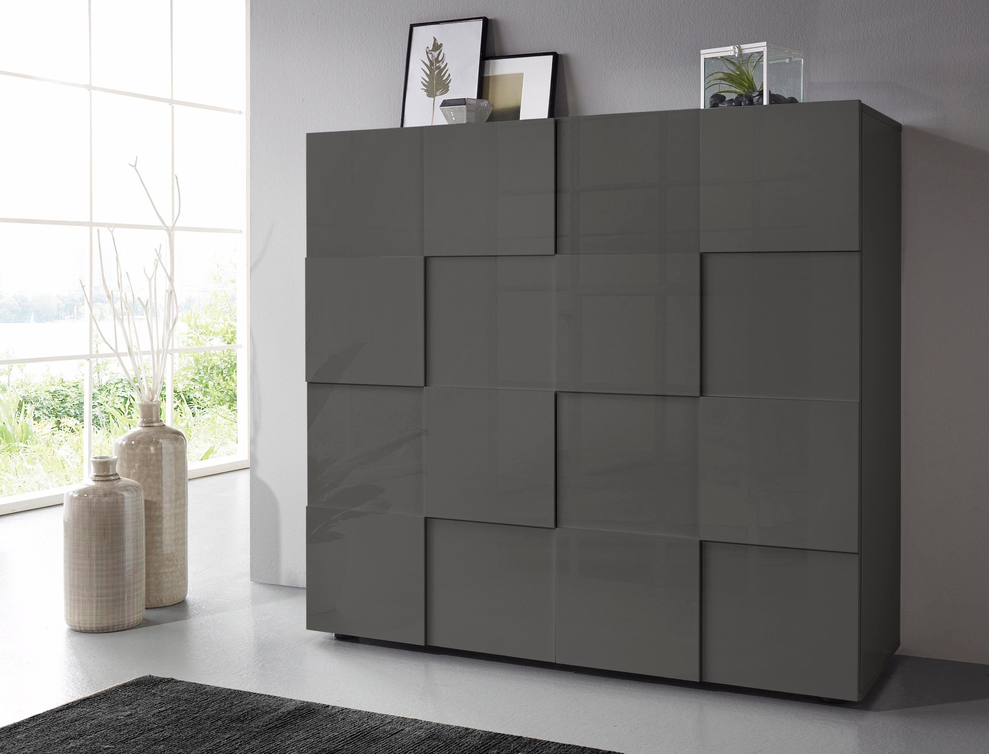 INOSIGN Highboard Dama Hoogte 111 cm, Breedte 121 cm, Commode 2 deuren, Hoge commode