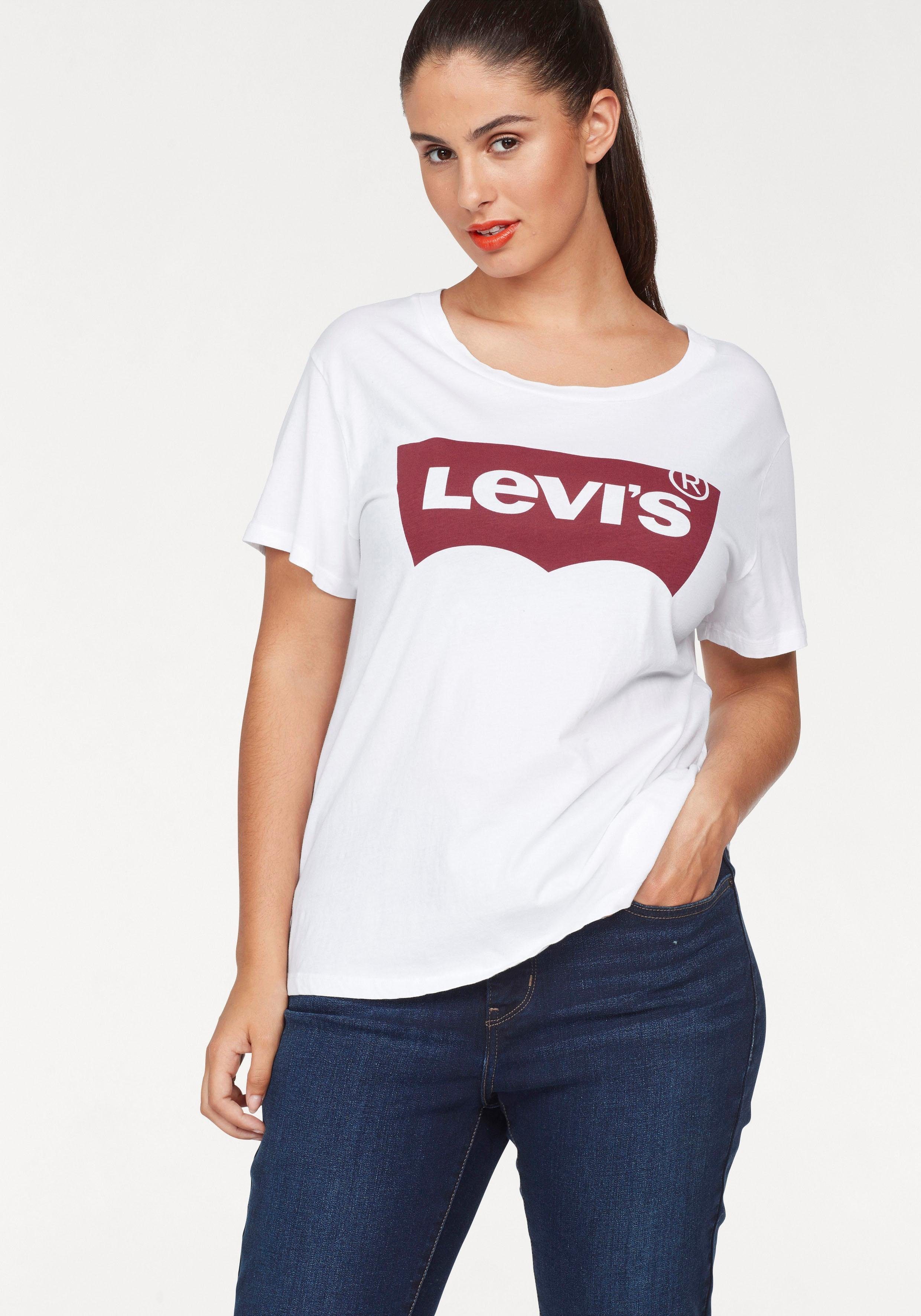 Levi's Plus T-shirt Perfect Tee met batwing-logo