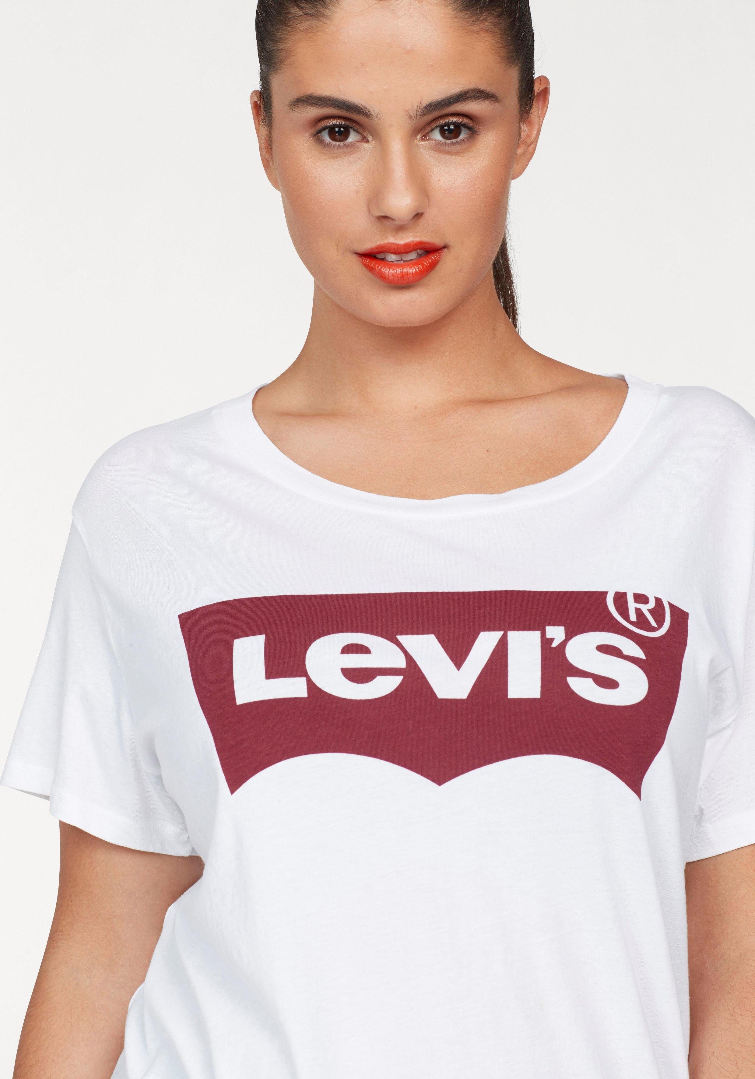 Levi's® Plus T-shirt Perfect Tee met batwing-logo