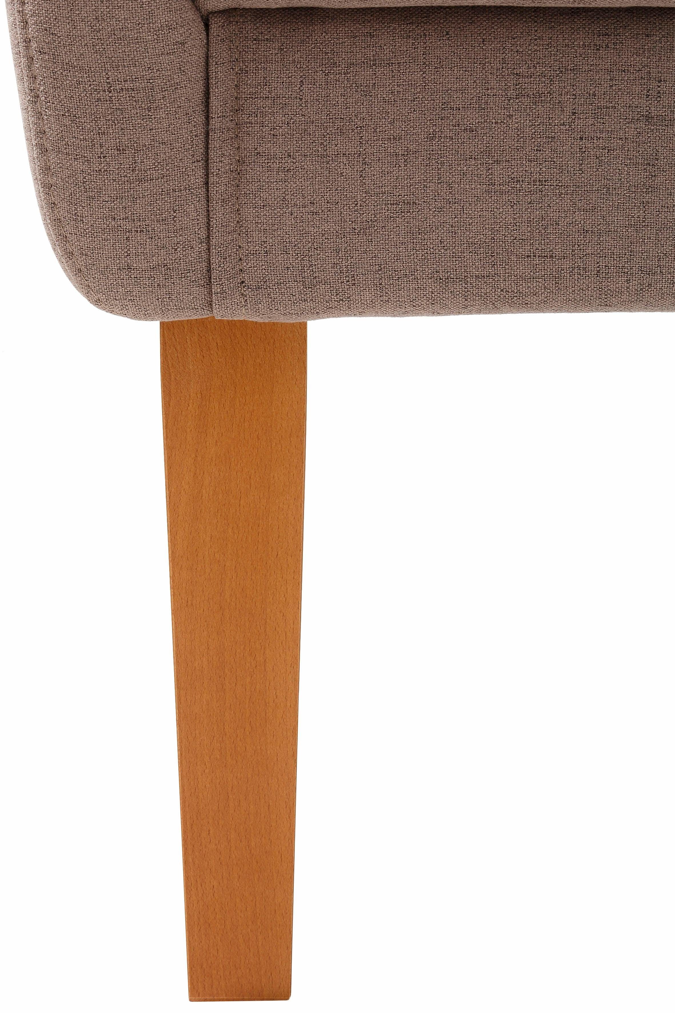Home affaire Fauteuil Fehmarn comfortabele zithoogte van 54 cm, in 3 verschillende stofkwaliteiten