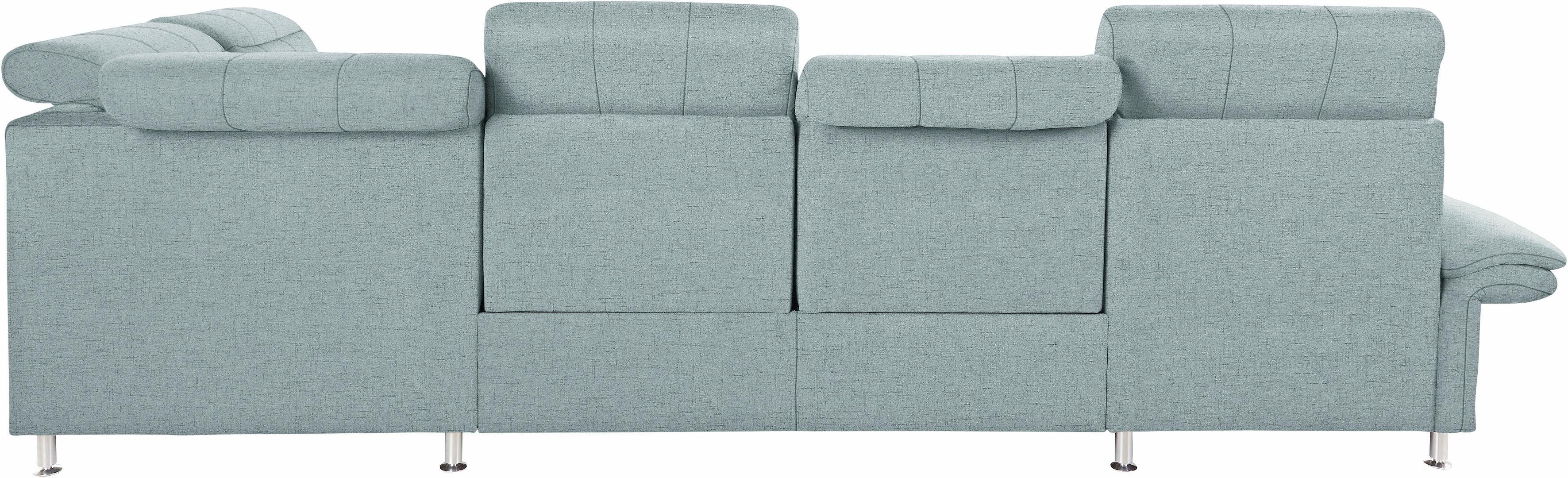 Places of Style Zithoek Manhattan U-vorm bank met elektrische relaxfunctie, verstelbare armleuningen