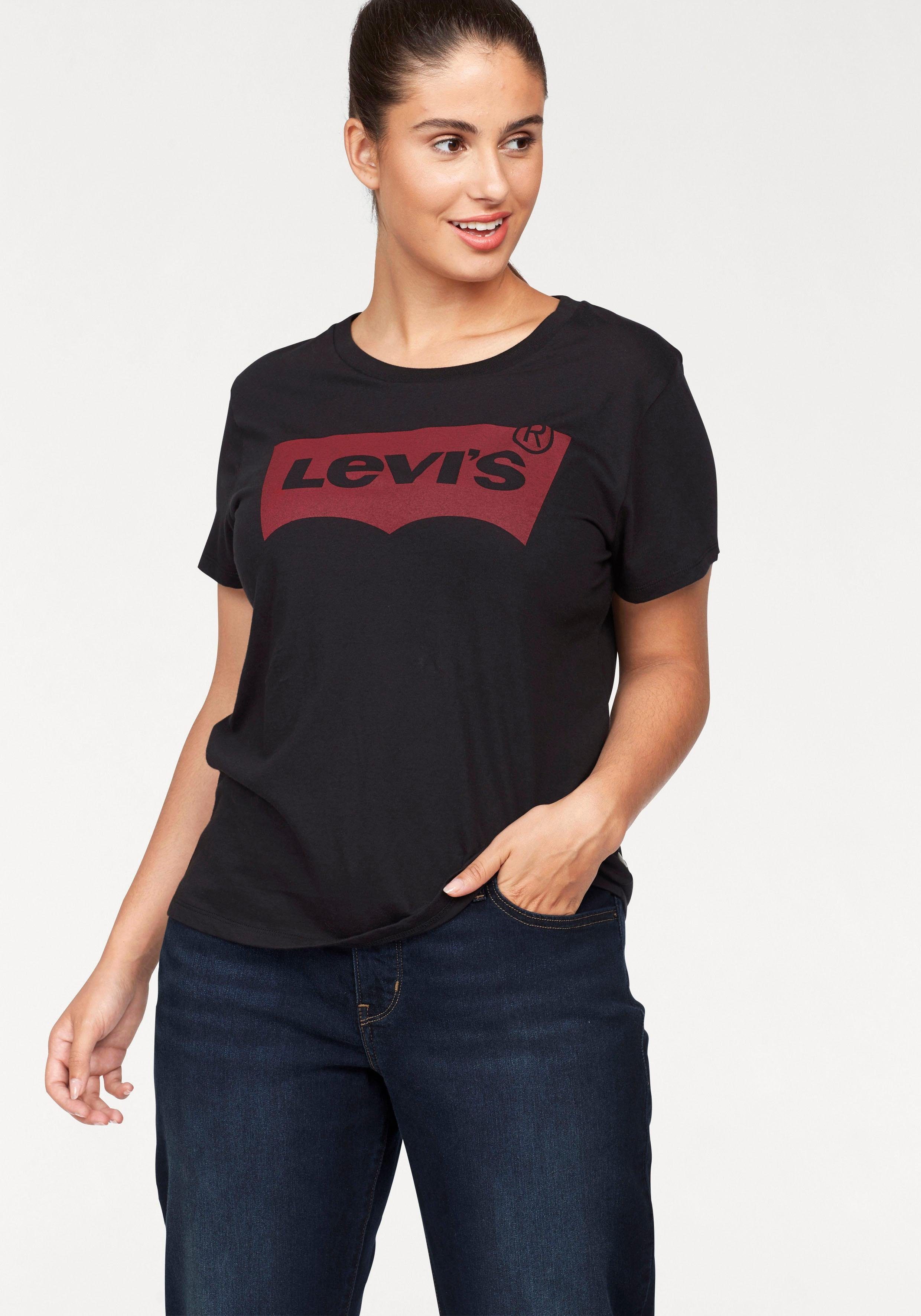 Levi's Plus T-shirt Perfect Tee met batwing-logo