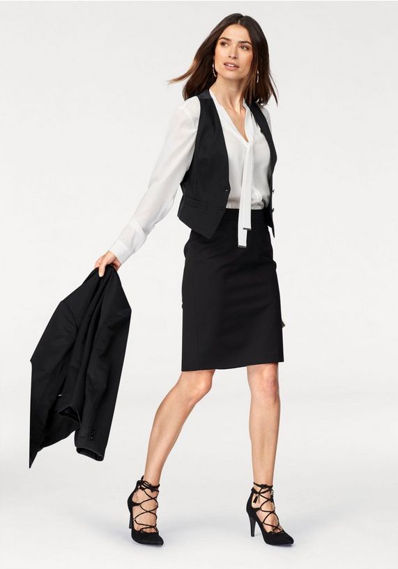 BRUNO BANANI Kokerrok met figuurnaden BRUNO BANANI Kokerrok met figuurnaden
