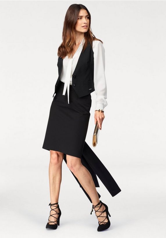 BRUNO BANANI Kokerrok met figuurnaden BRUNO BANANI Kokerrok met figuurnaden