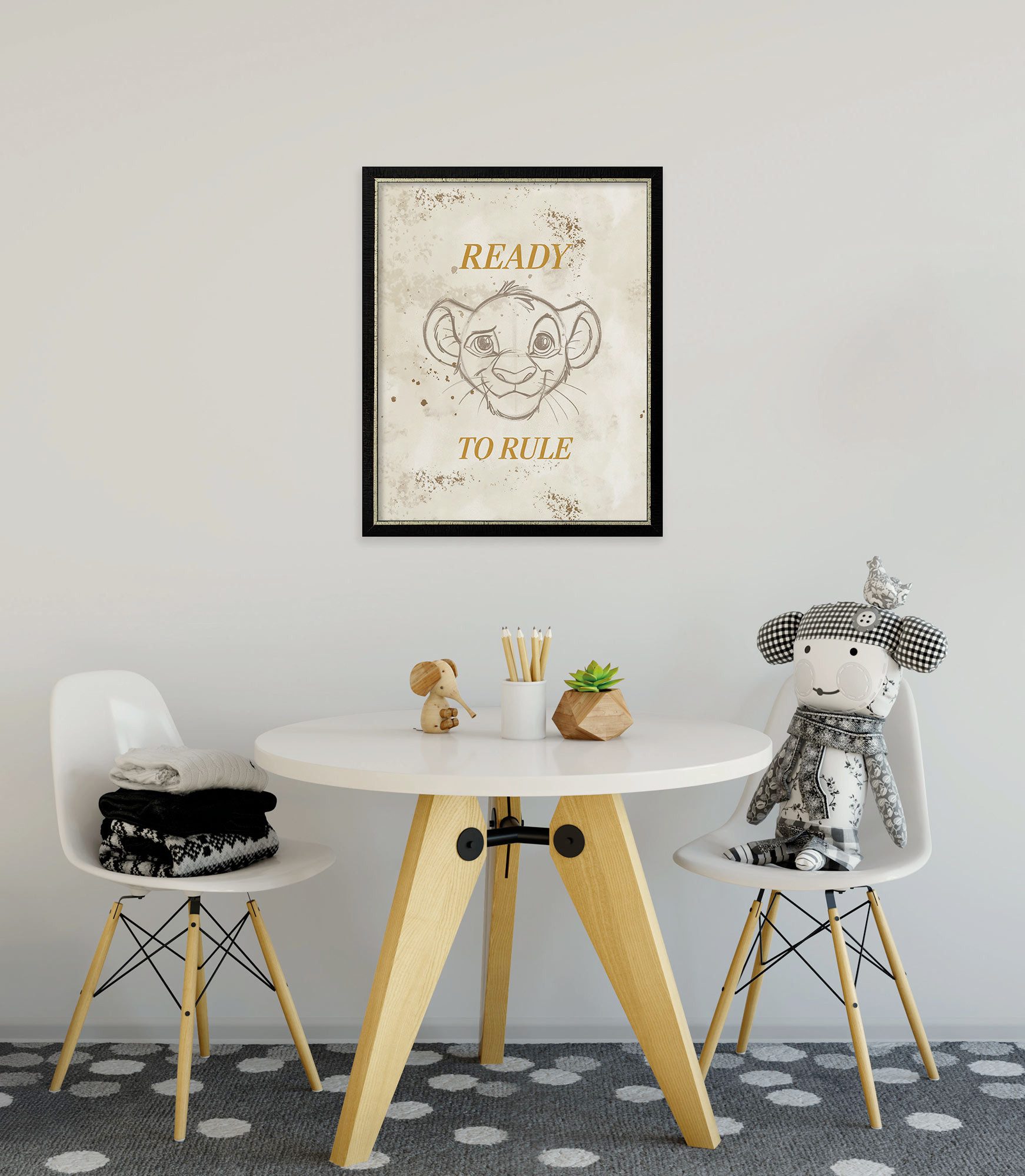 Komar Artprint Disney The Lion King Ready to Rule 300 x 280 cm (breedte x hoogte) - behang, vlies, woonkamer, slaapkamer (set)