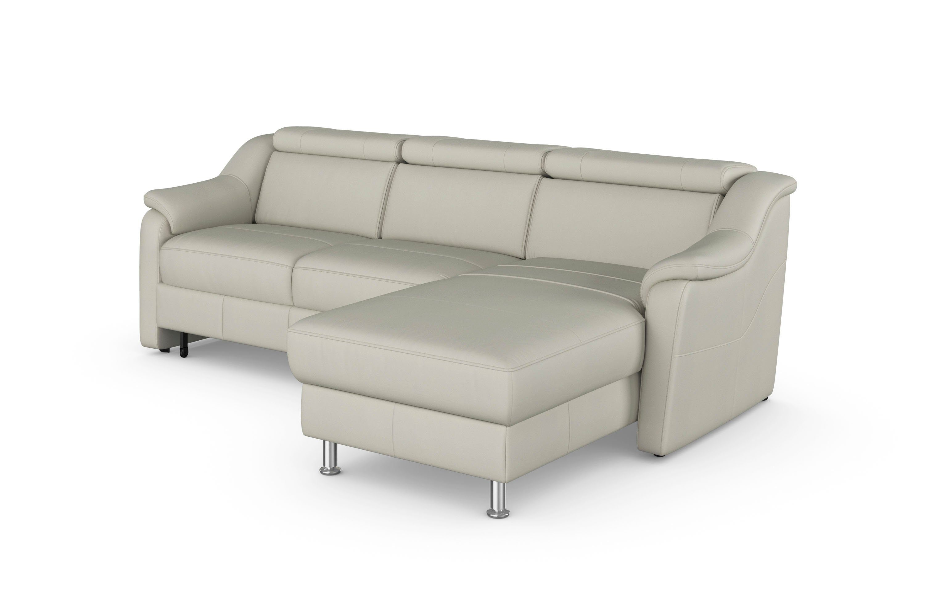 sit&more Hoekbank Freetown L-vorm met verstelbare hoofdsteun en comfortabele binnenvering