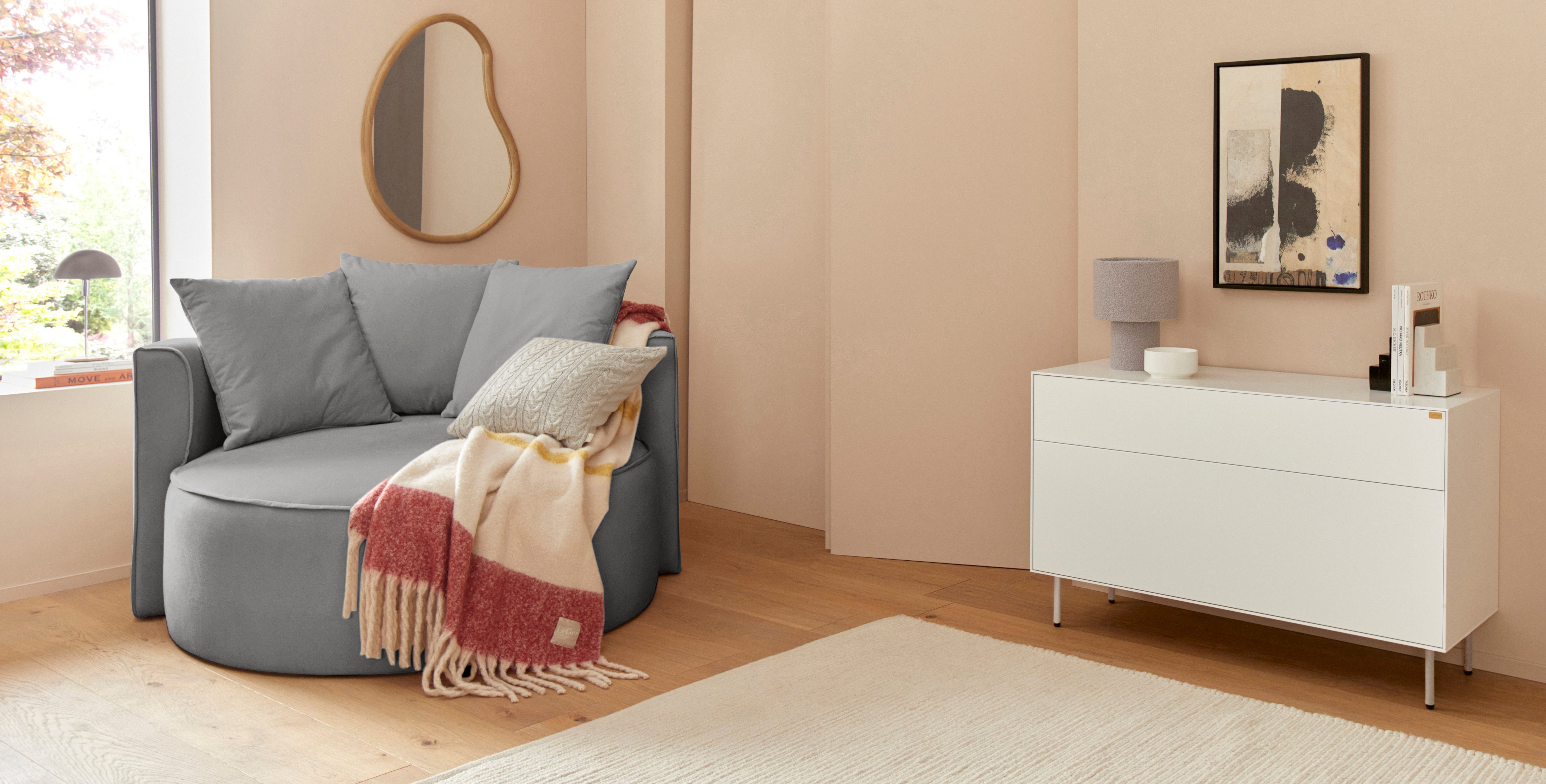 LeGer Home by Lena Gercke XXL-fauteuil Isalie, stoel in moderne kleuren, leesstoel, loveseat, grote stoel