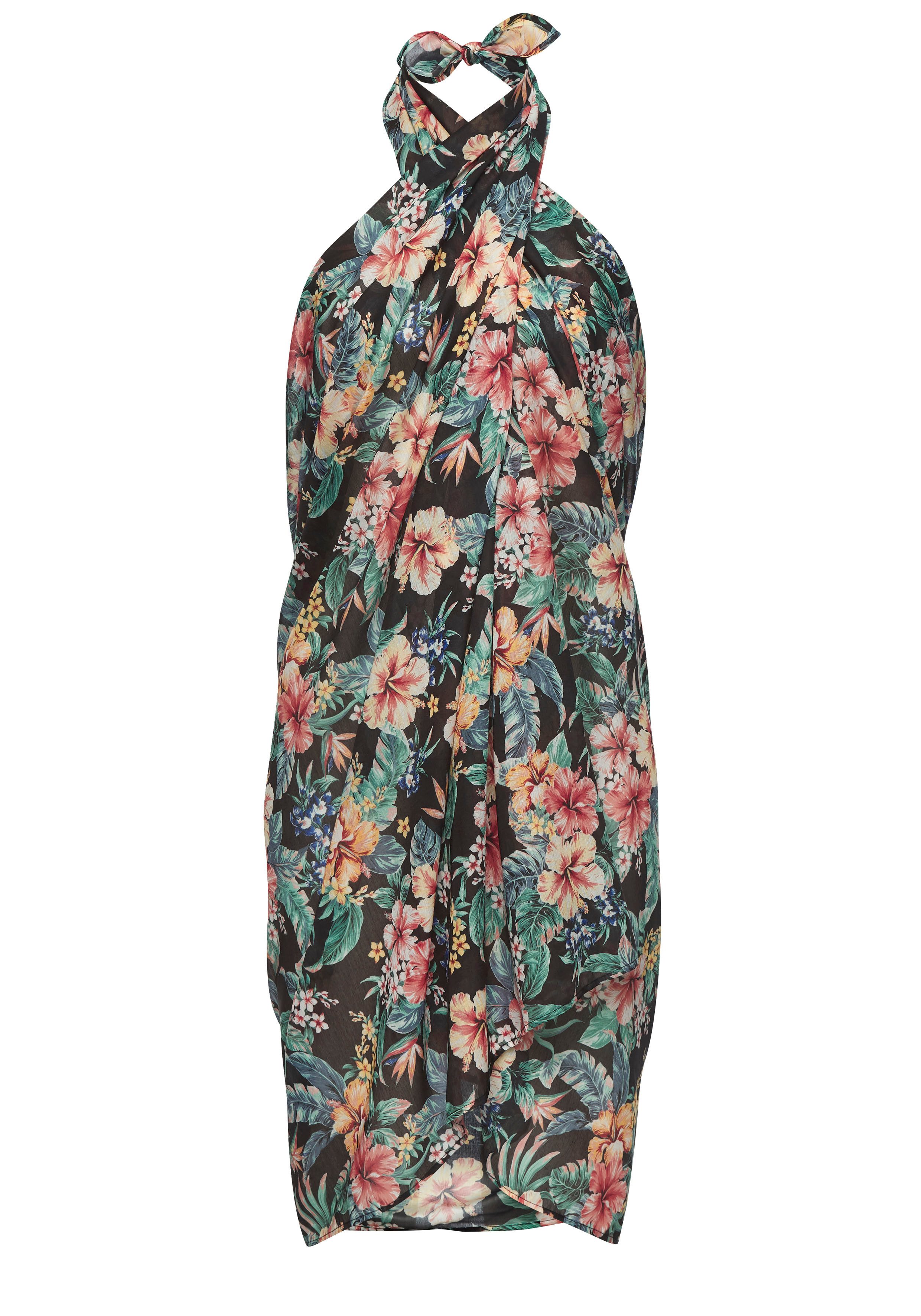 Lascana Strandrok met tropische print