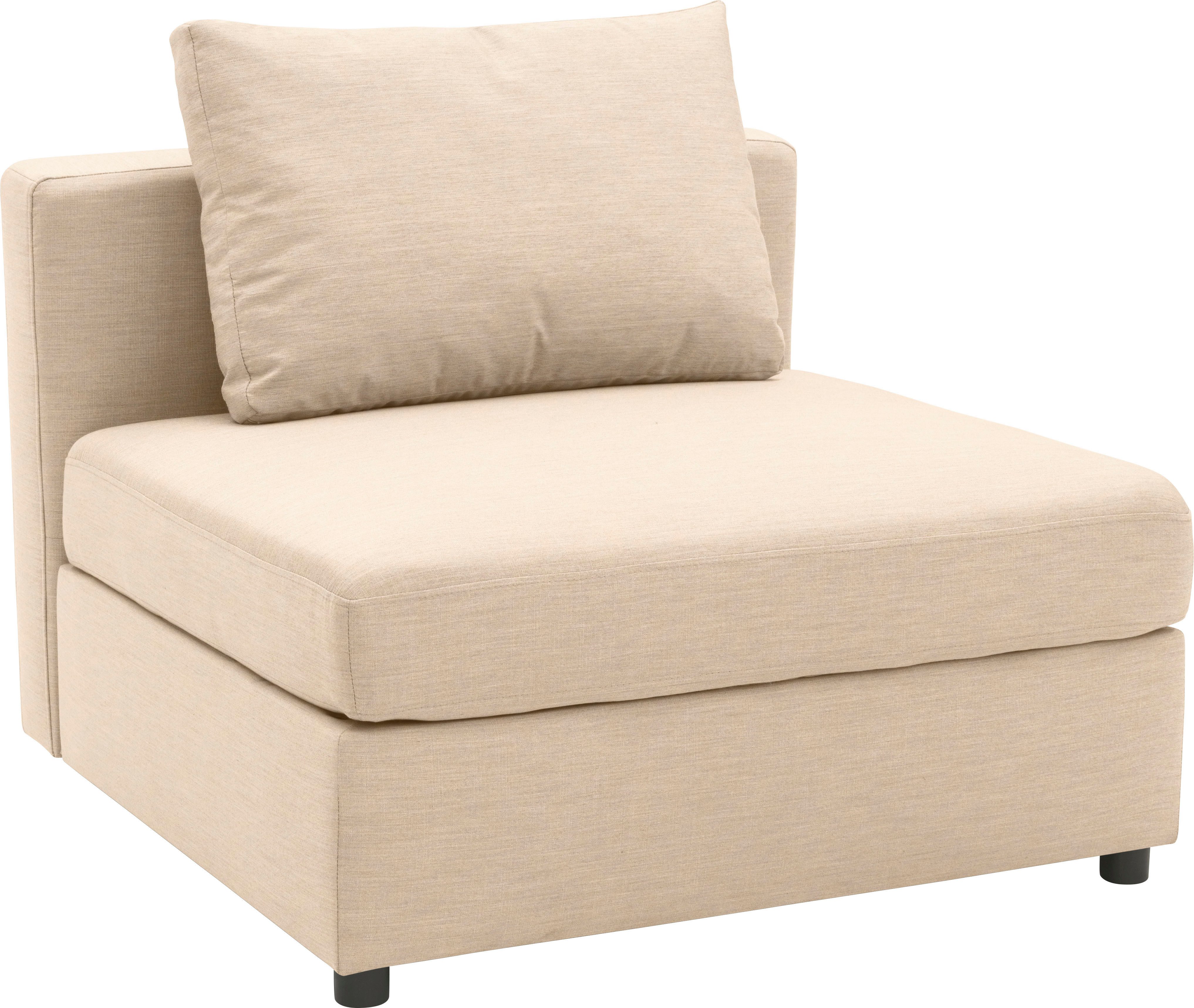 DOMO collection Sofaelement Solskin, individueel uitbreidbaar/combineerbaar met losse kussens. rug- en zijpanelen als steeksysteem.