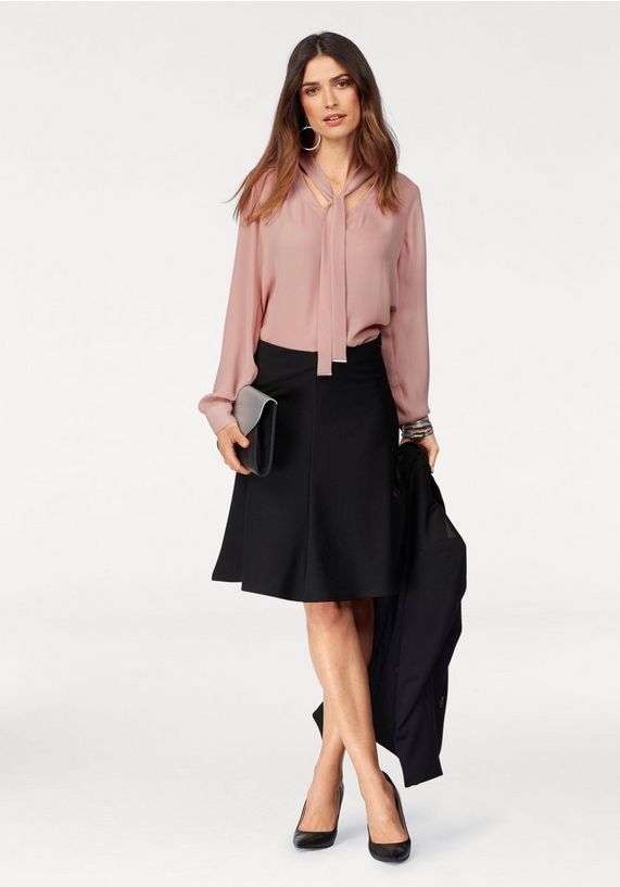 BRUNO BANANI Blazer met details van satijn BRUNO BANANI Blazer met details van satijn