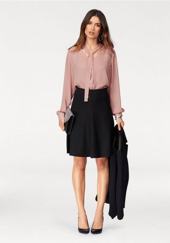 BRUNO BANANI Blazer met details van satijn BRUNO BANANI Blazer met details van satijn