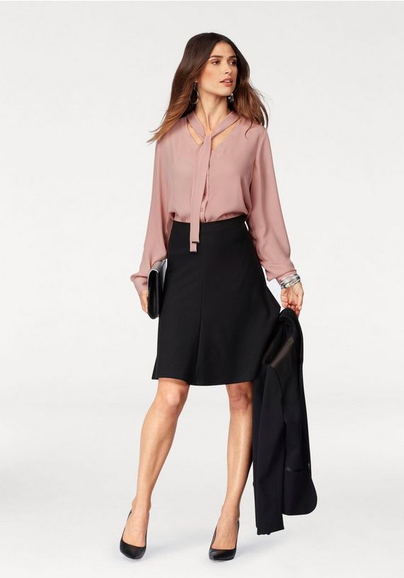 BRUNO BANANI Blazer met details van satijn BRUNO BANANI Blazer met details van satijn