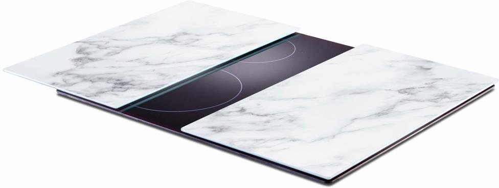 Zeller Present Snij- en afdekplaat Marmer Hittebestendig tot 220/240°C (set, 2-delig)