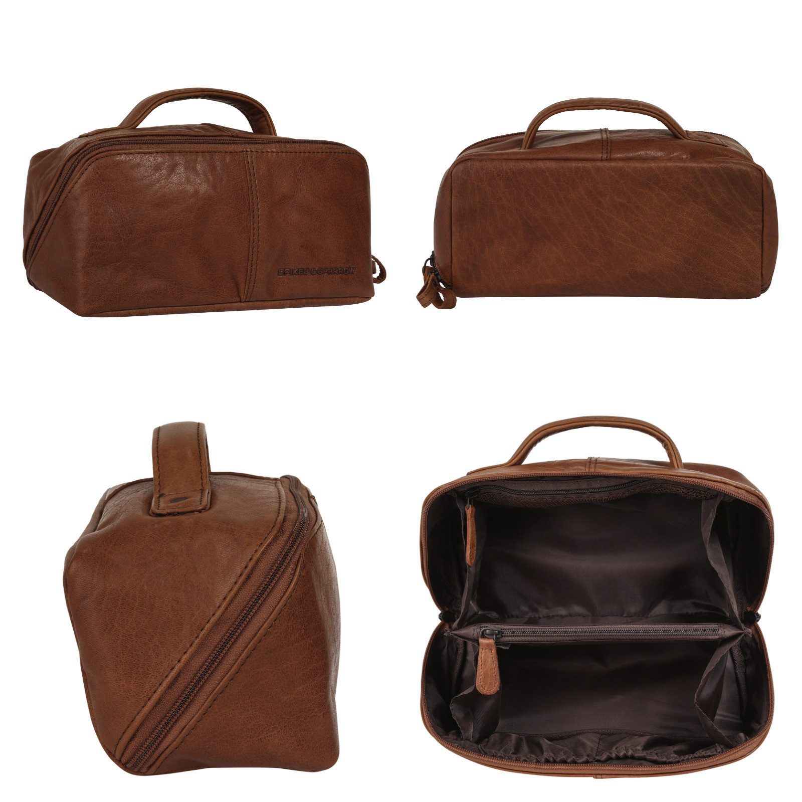 Spikes & Sparrow Toilettas echt leder