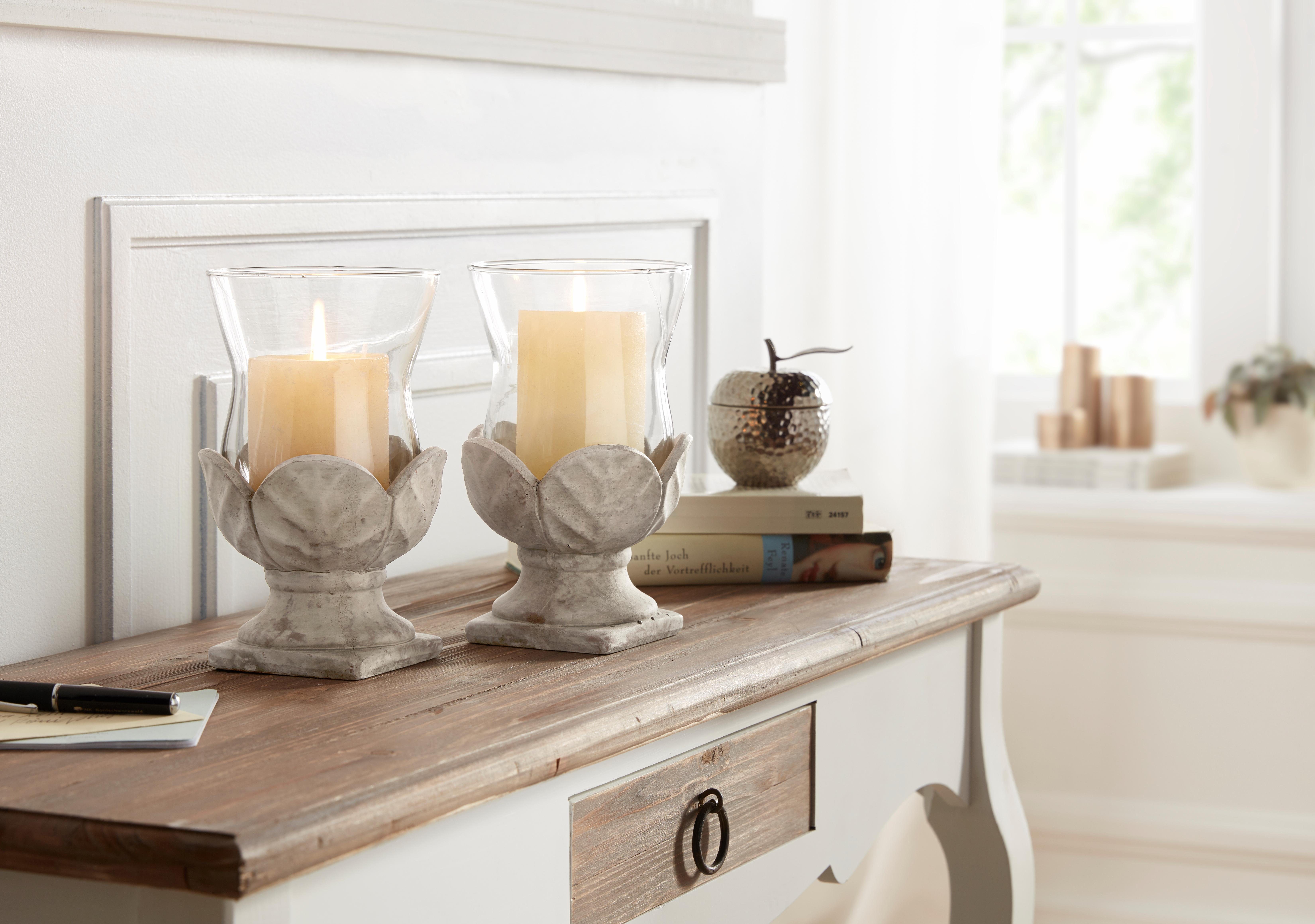 Home affaire Windlicht Antiek-windlicht (set, 2 stuks)