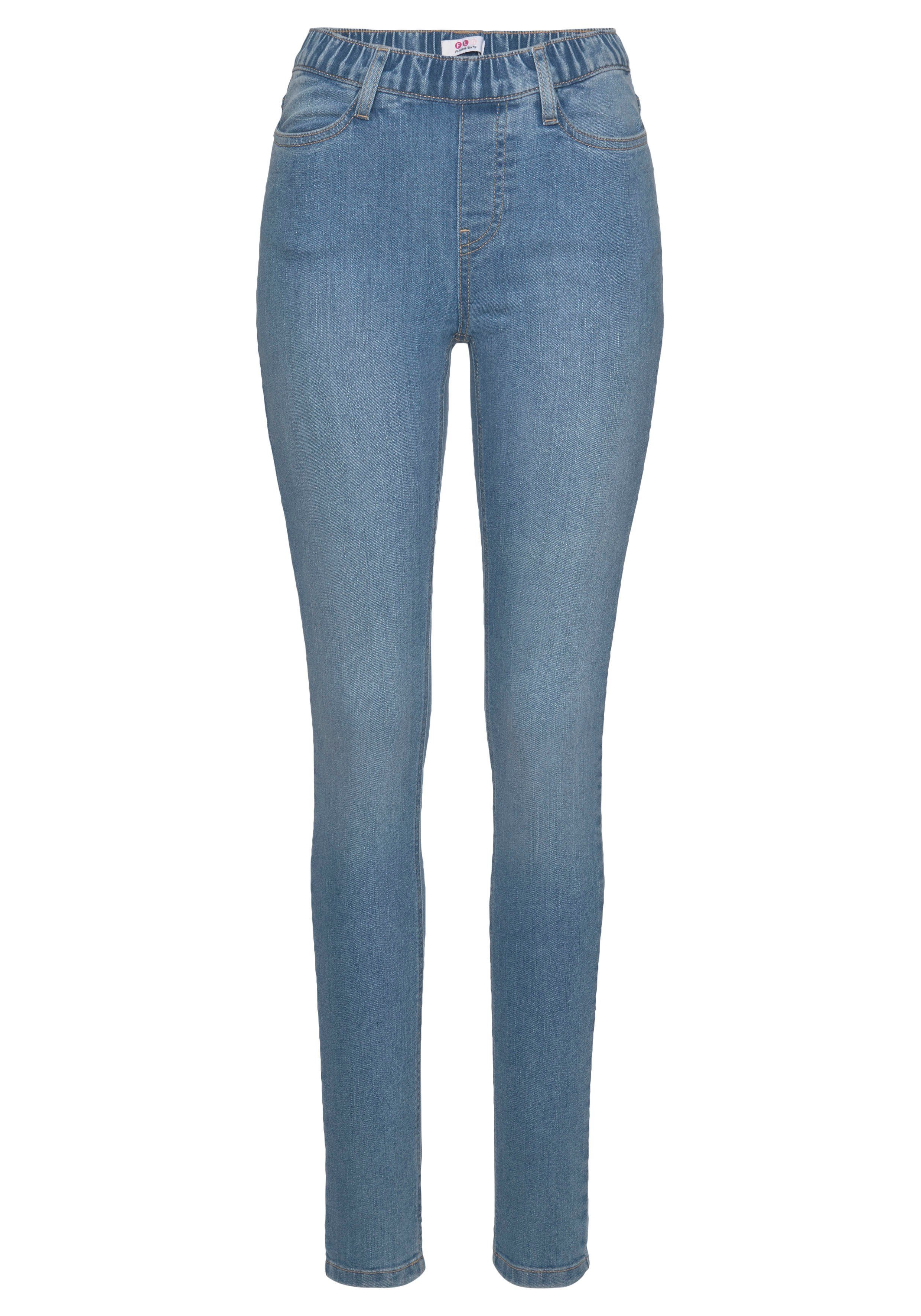 Flashlights Jeggings strakke pasvorm skinny jeans used-look-wassing hoge taille (Set van 2)