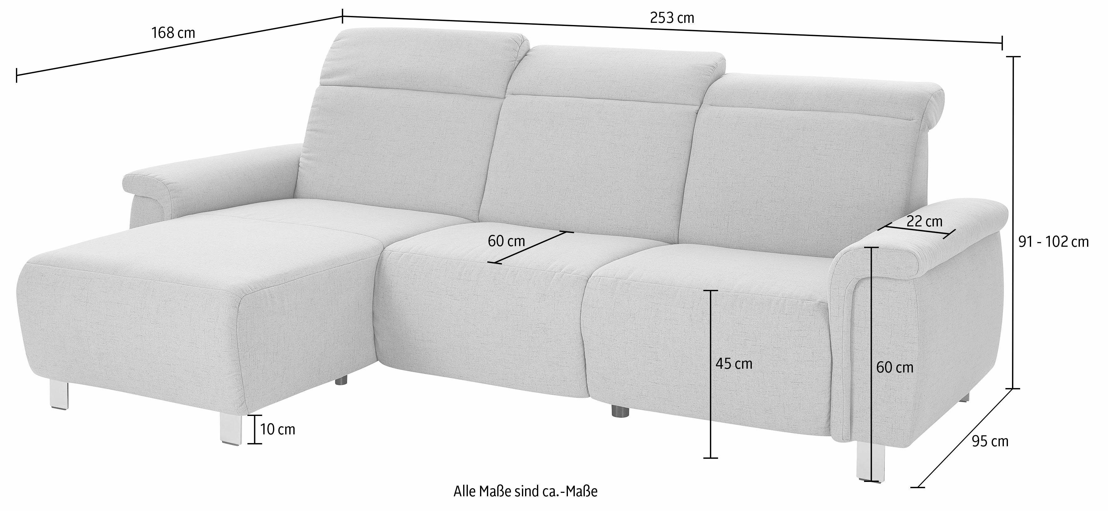 sit&more Hoekbank Township L-vorm naar keuze met elektrische wallfree-functie