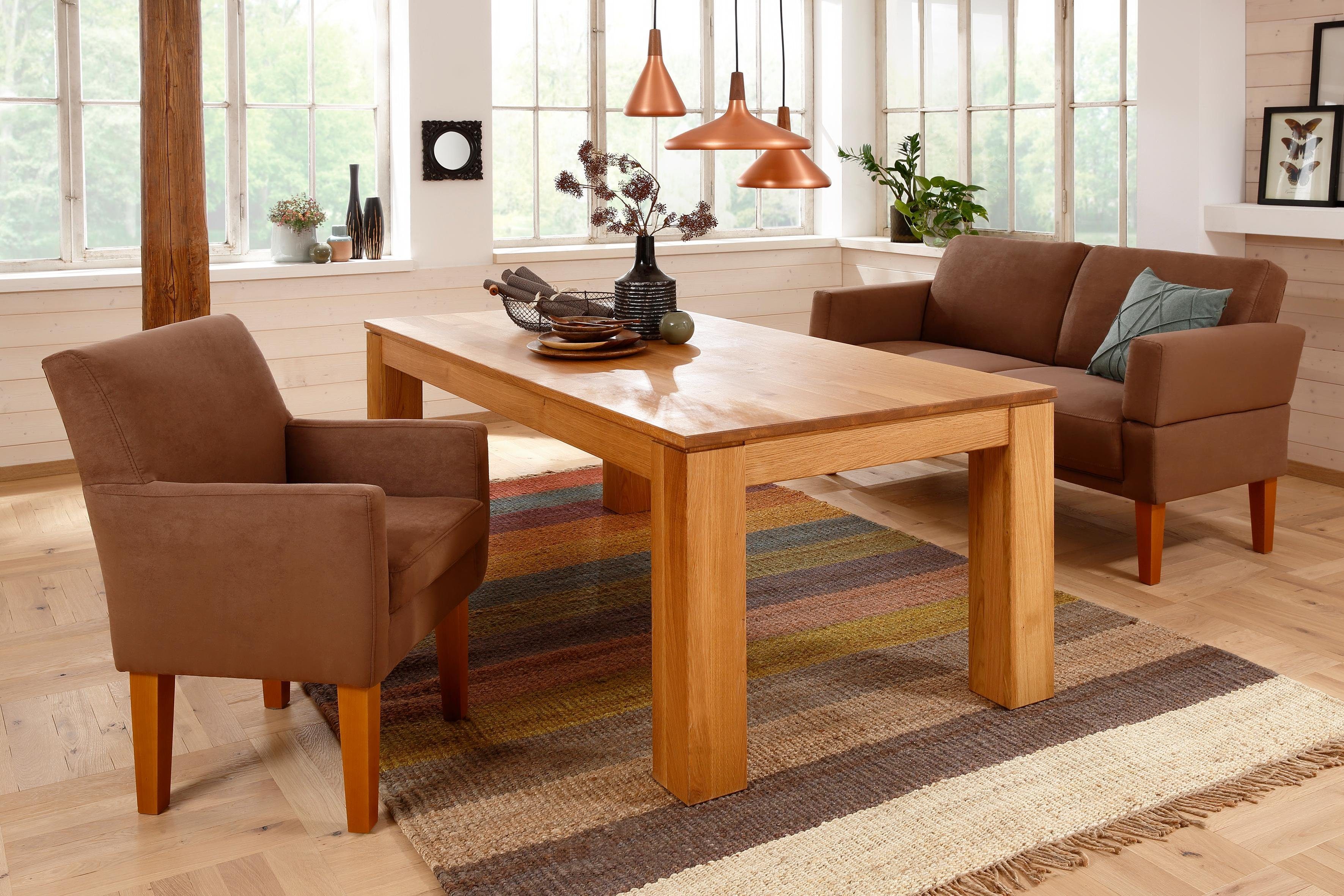 Home affaire Bank Fehmarn in 3 breedten bruin, banken, Luxe-microvezel ALTARA NUBUCK
