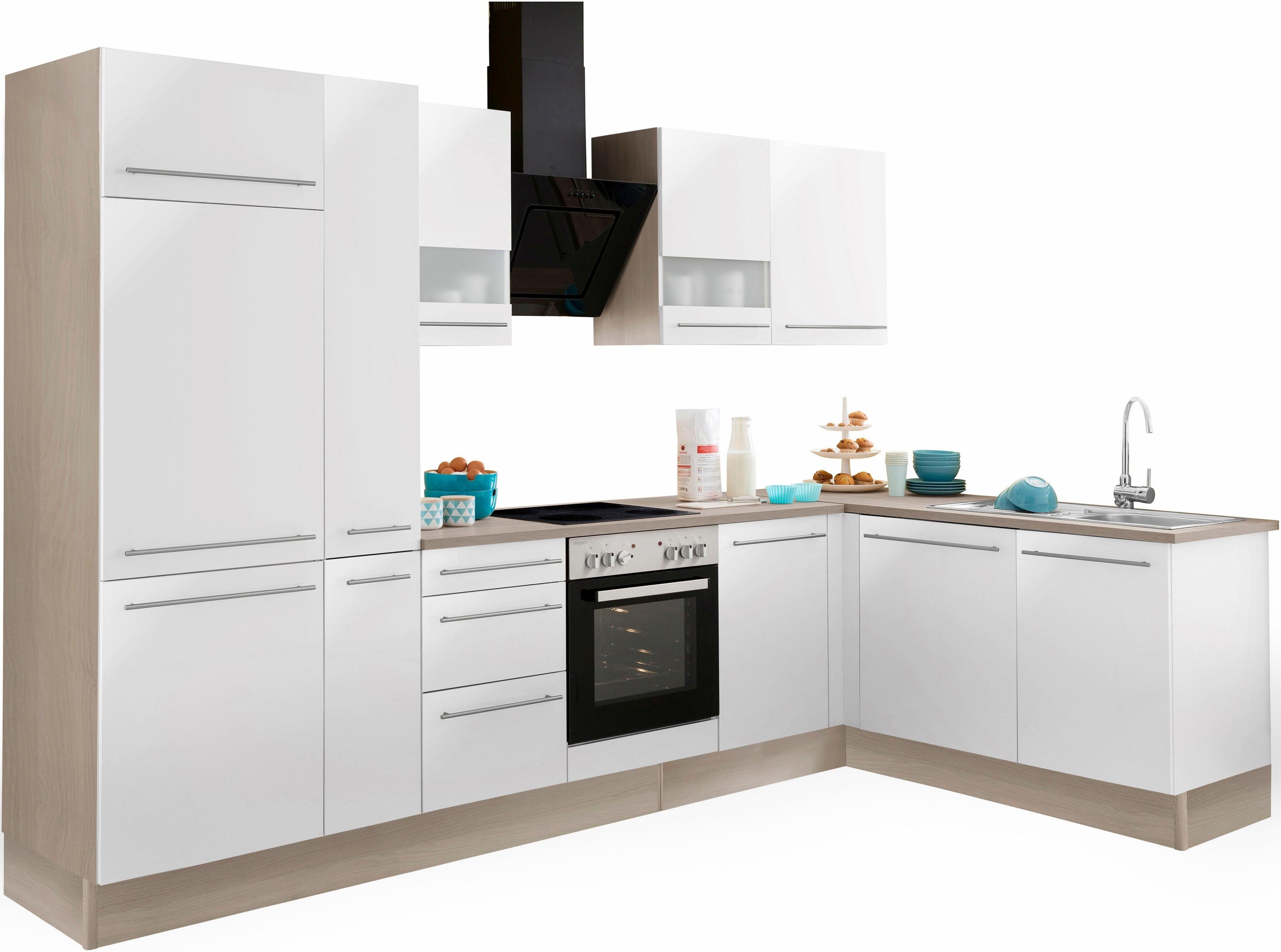 OPTIFIT Hoekkeuken Bern wonen wit