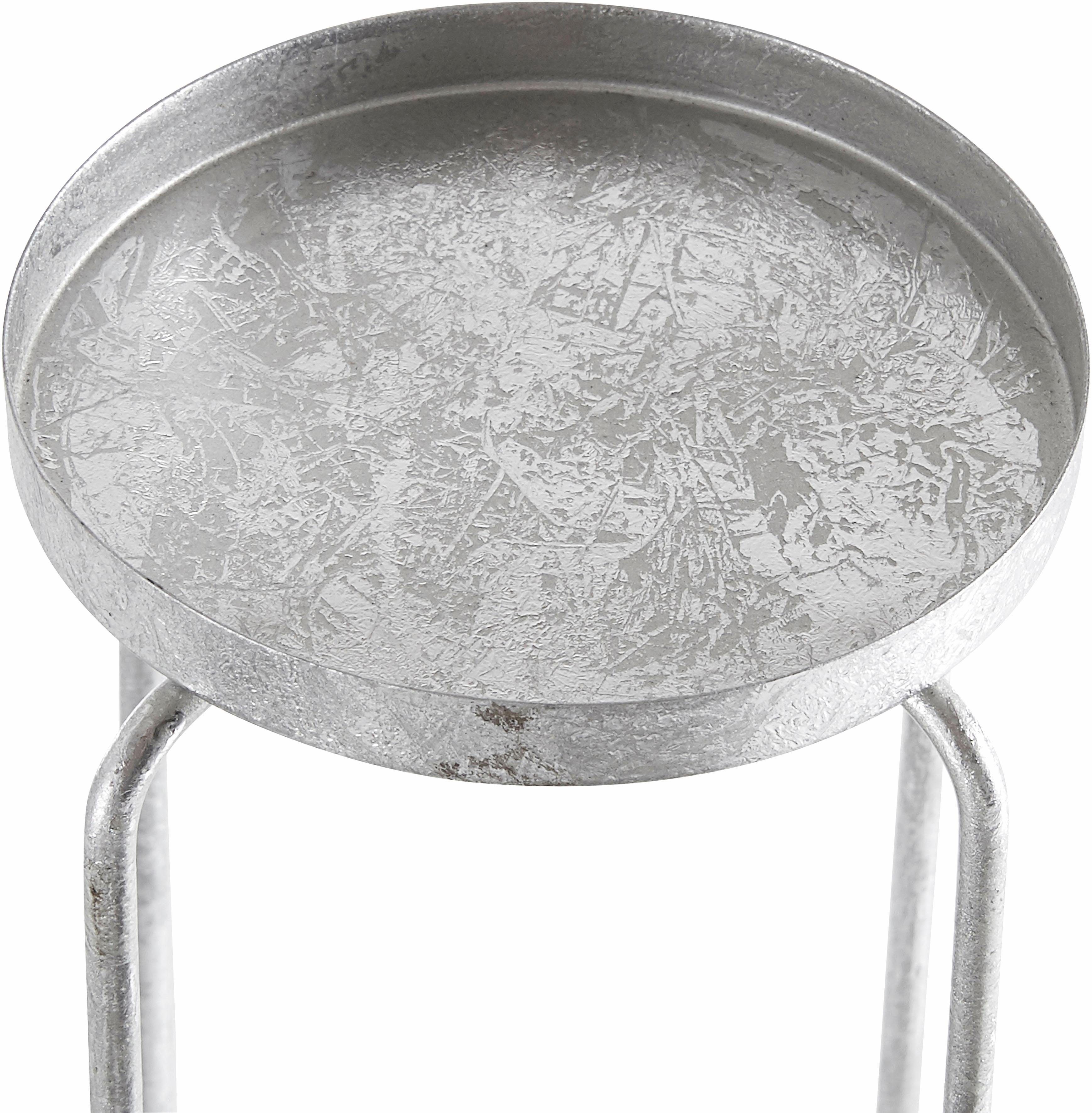 Leonique Kaarsenstandaard Mareesa van metaal, voor stompkaarsen, hoogte ca. 65 cm, verschillend opstelbaar (1 stuk)